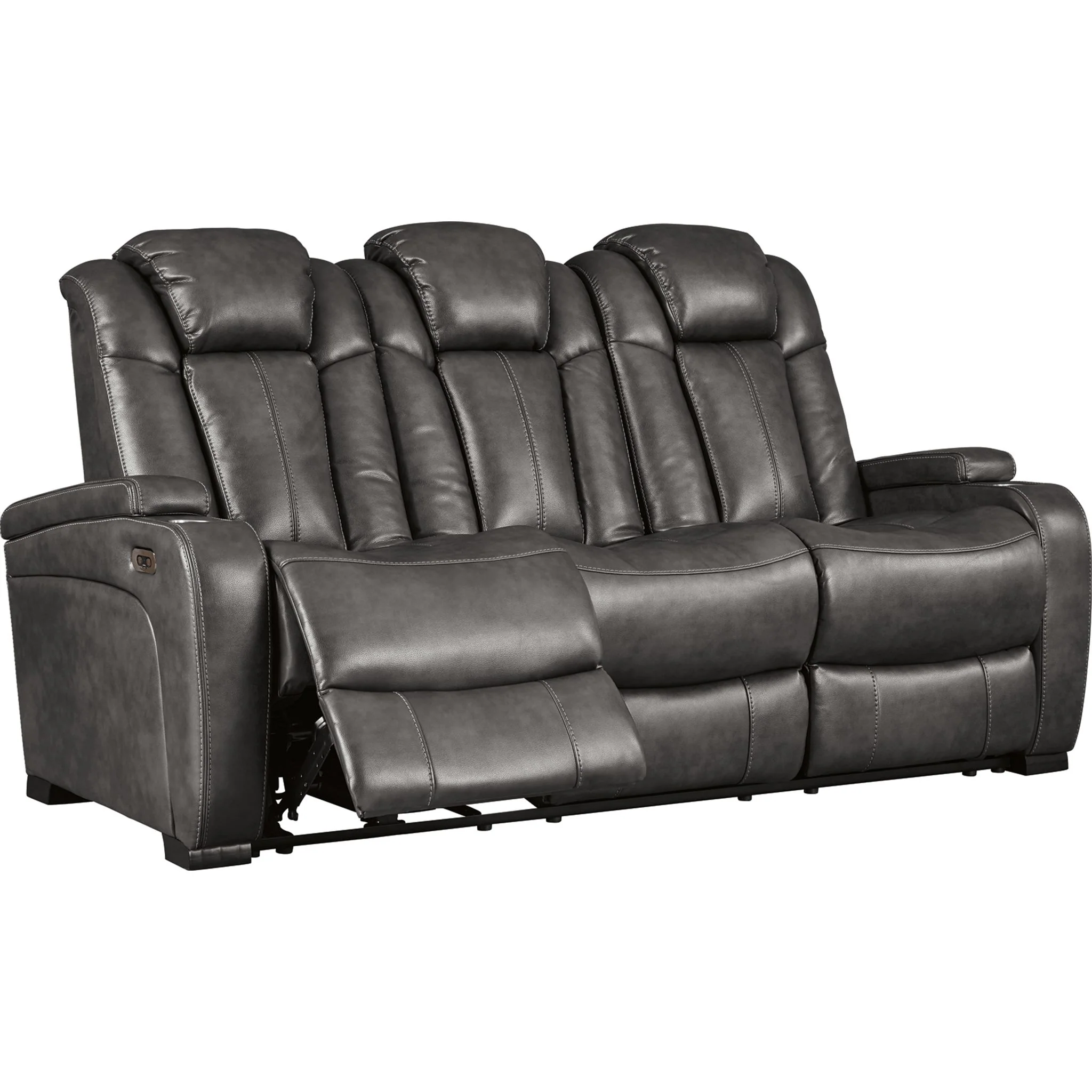 Turbulance Power Reclining Sofa - Quarry - Image 3