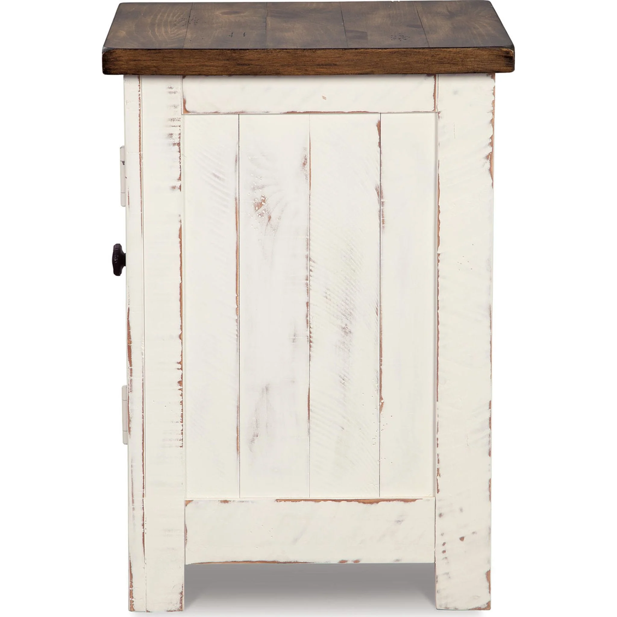 Turnbridge Wells Chair Side End Table - White/Brown - Image 18