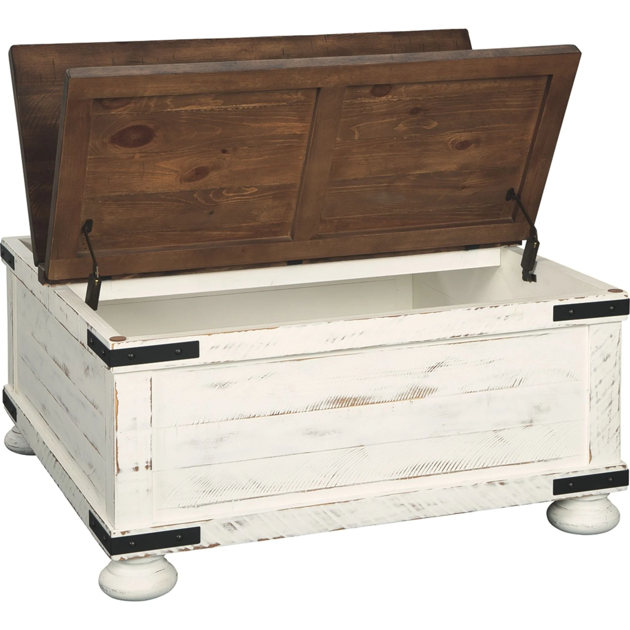 Turnbridge Wells Coffee Table - White/Brown - Image 3