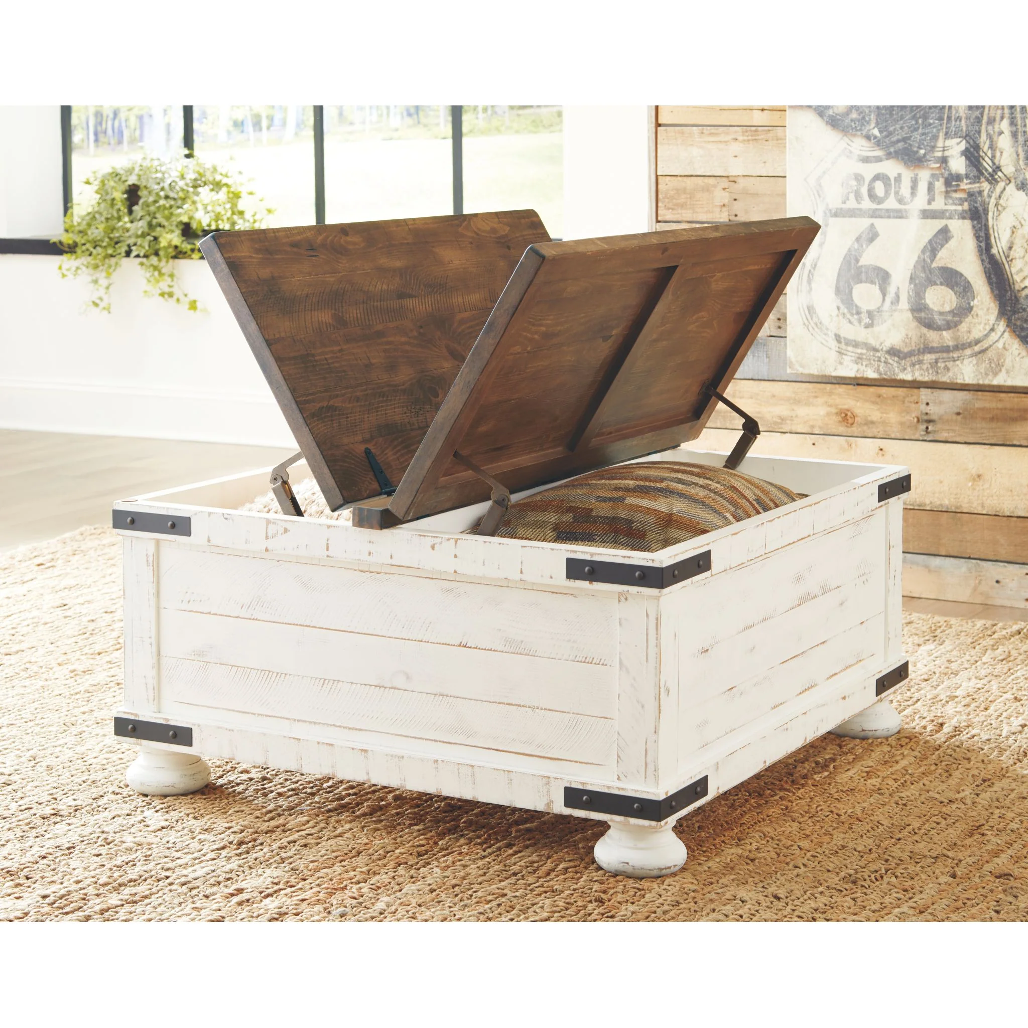 Turnbridge Wells Coffee Table - White/Brown - Image 6