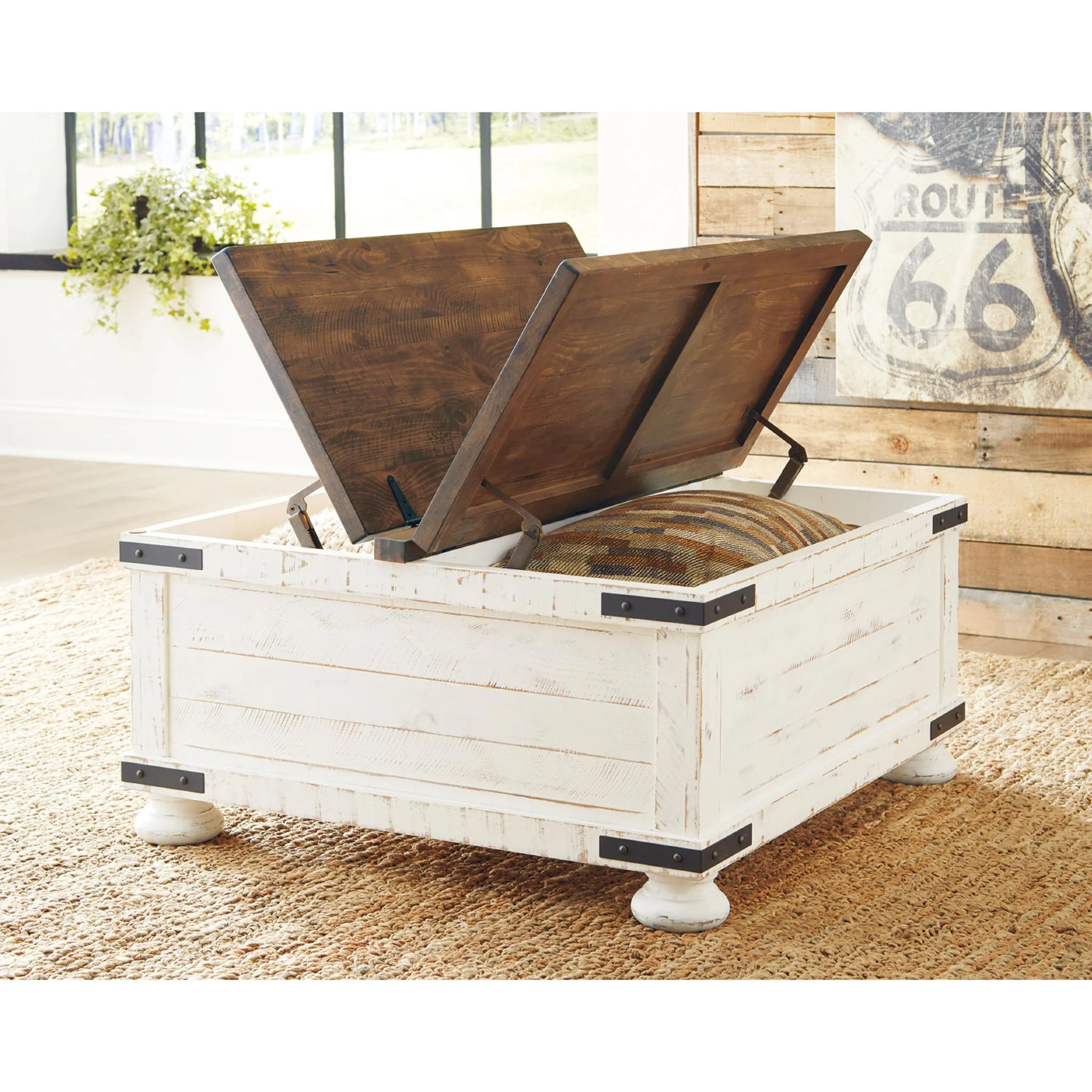 Turnbridge Wells Coffee Table - White/Brown - Image 9