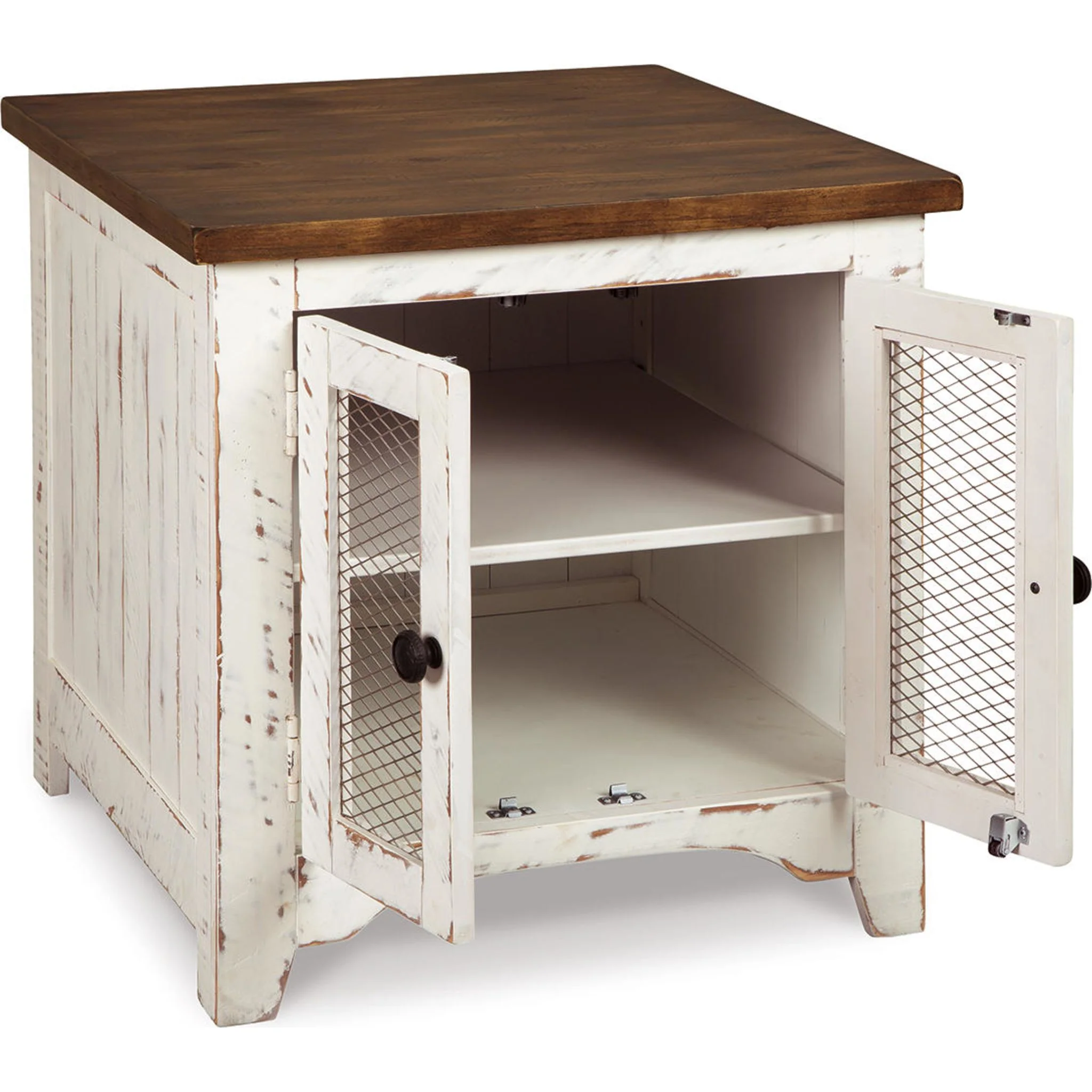 Turnbridge Wells End Table - White/Brown - Image 14