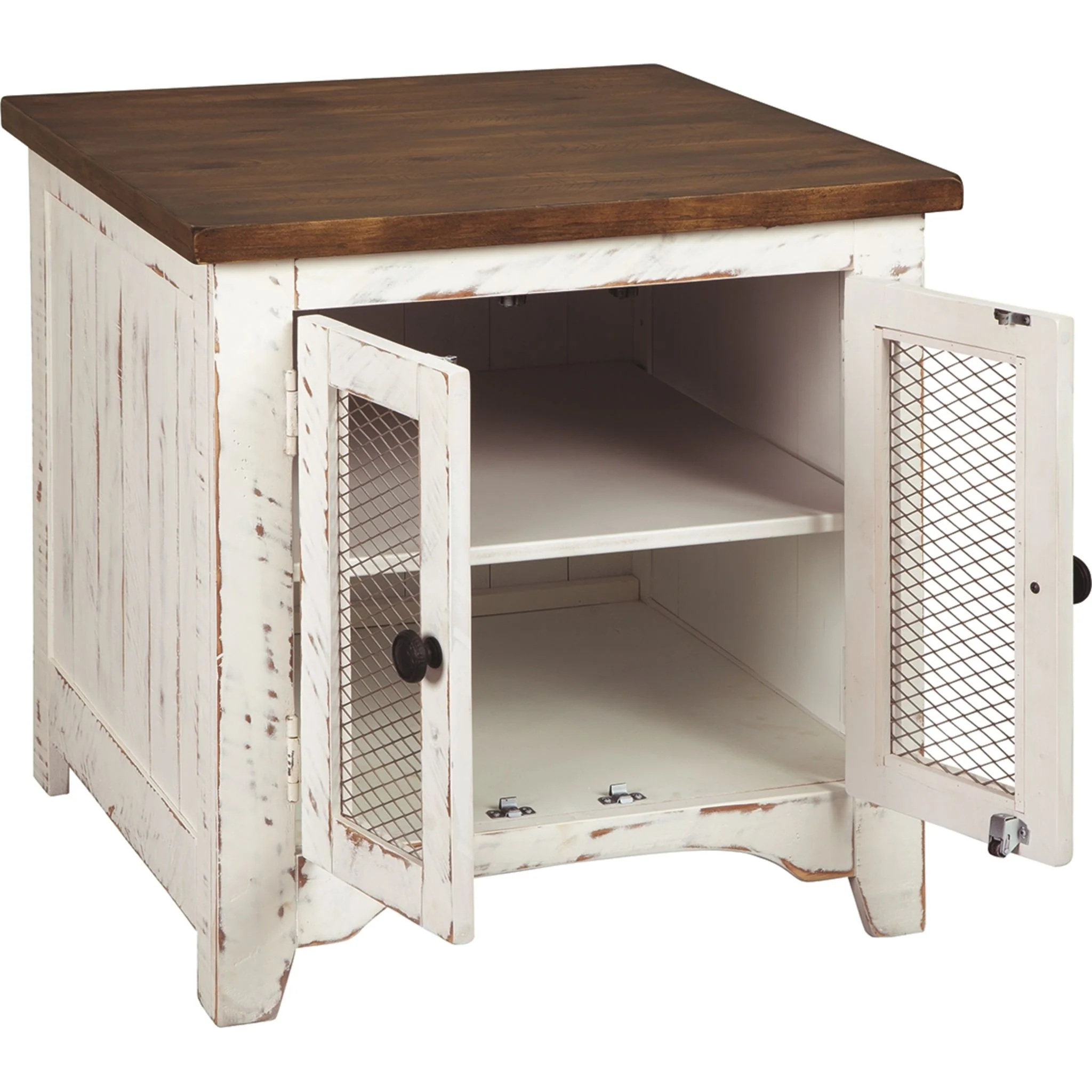 Turnbridge Wells End Table - White/Brown - Image 5