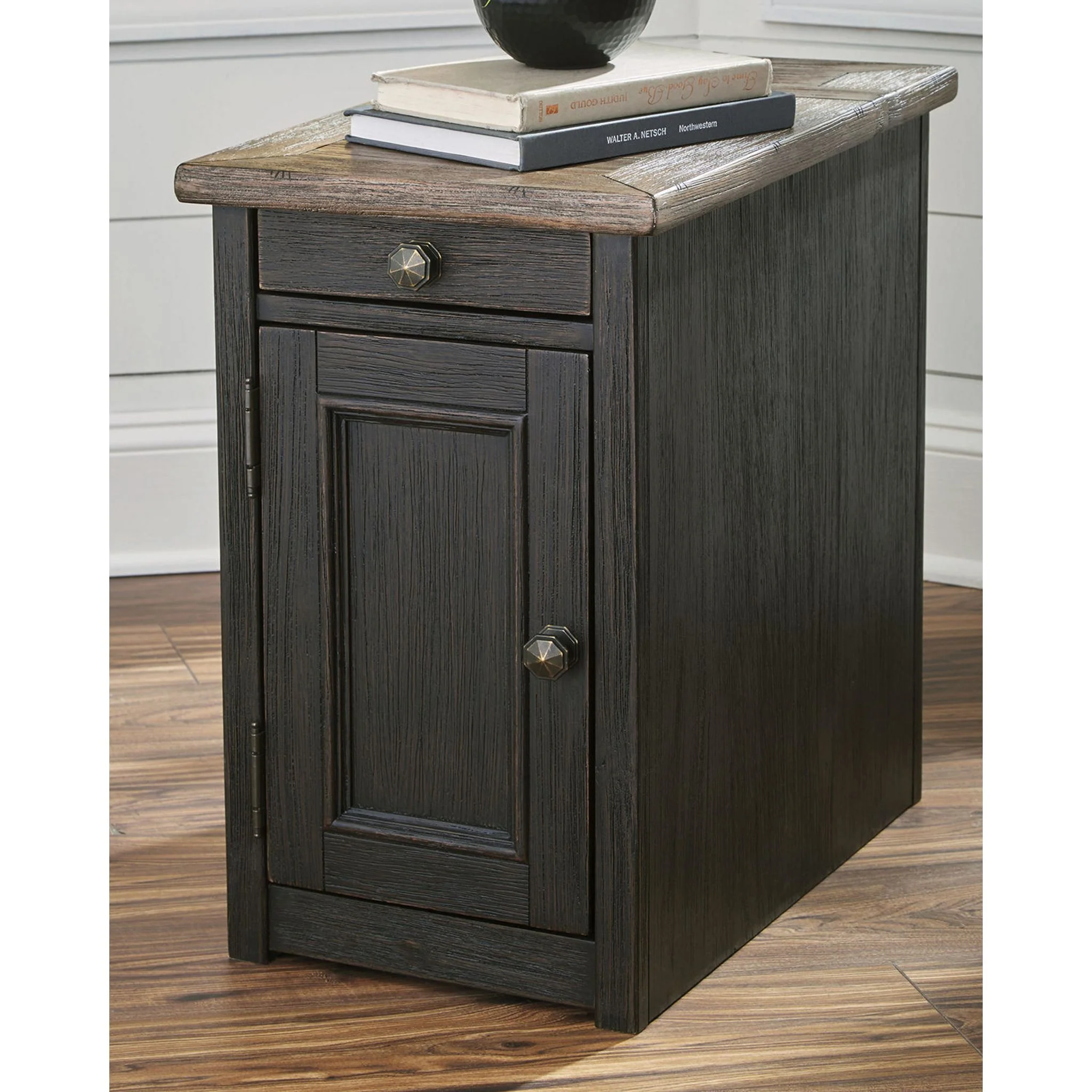 Tyler Creek Chair Side End Table - Grayish Brown/Black - Image 14