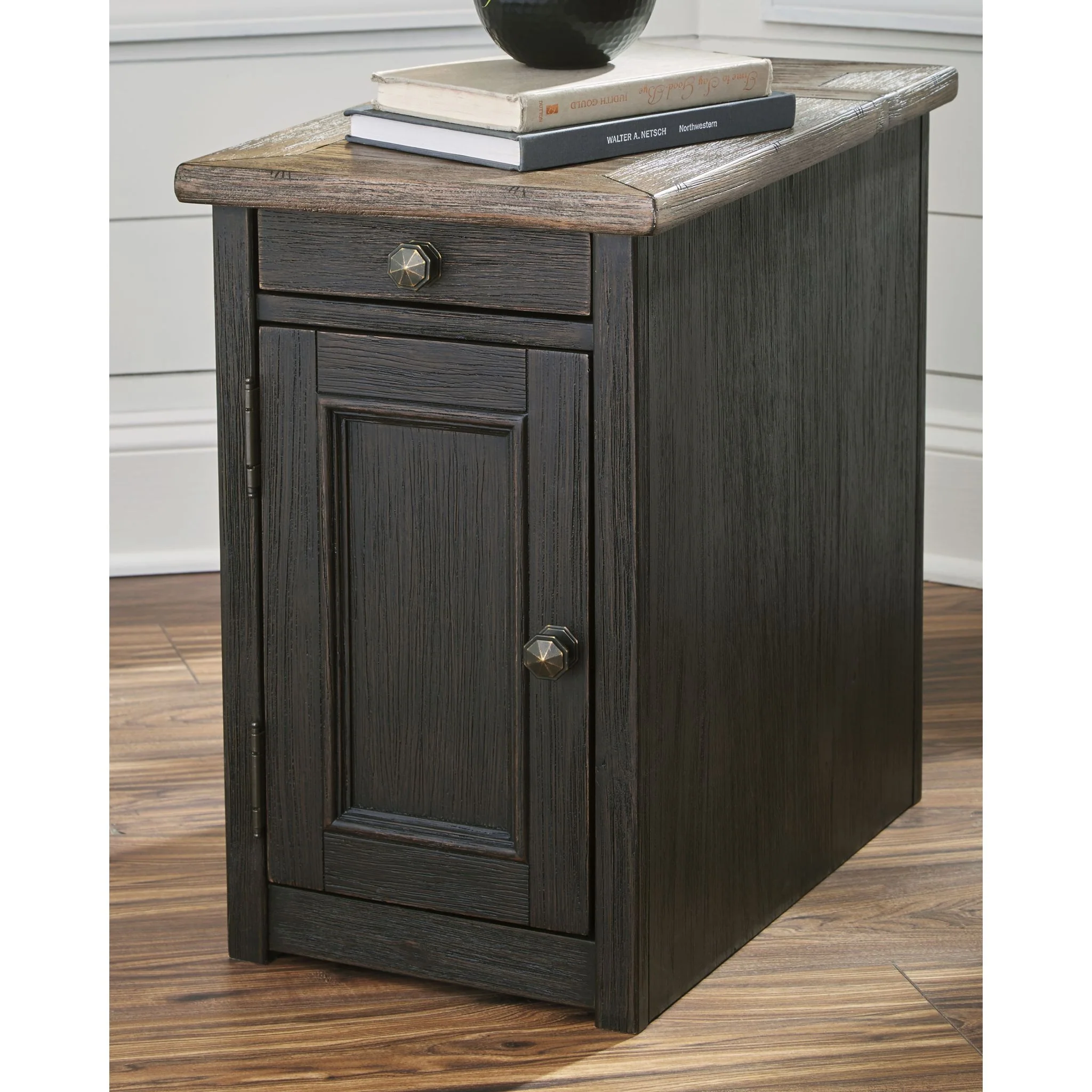 Tyler Creek Chair Side End Table - Grayish Brown/Black - Image 2