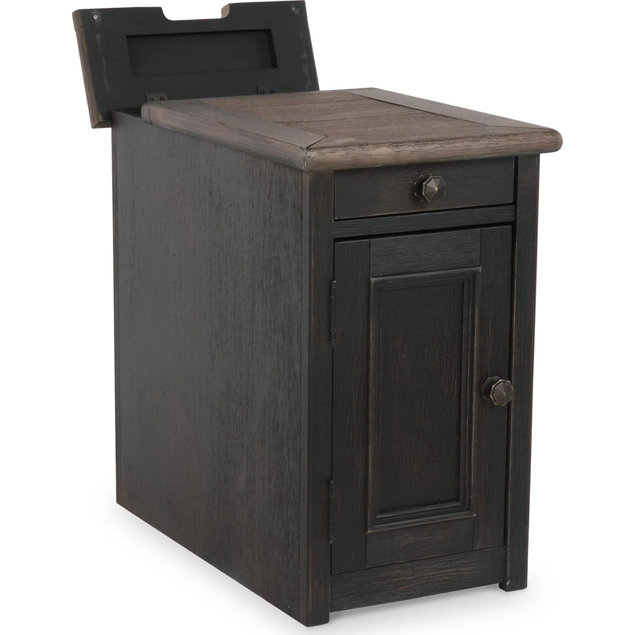 Tyler Creek Chair Side End Table - Grayish Brown/Black - Image 23