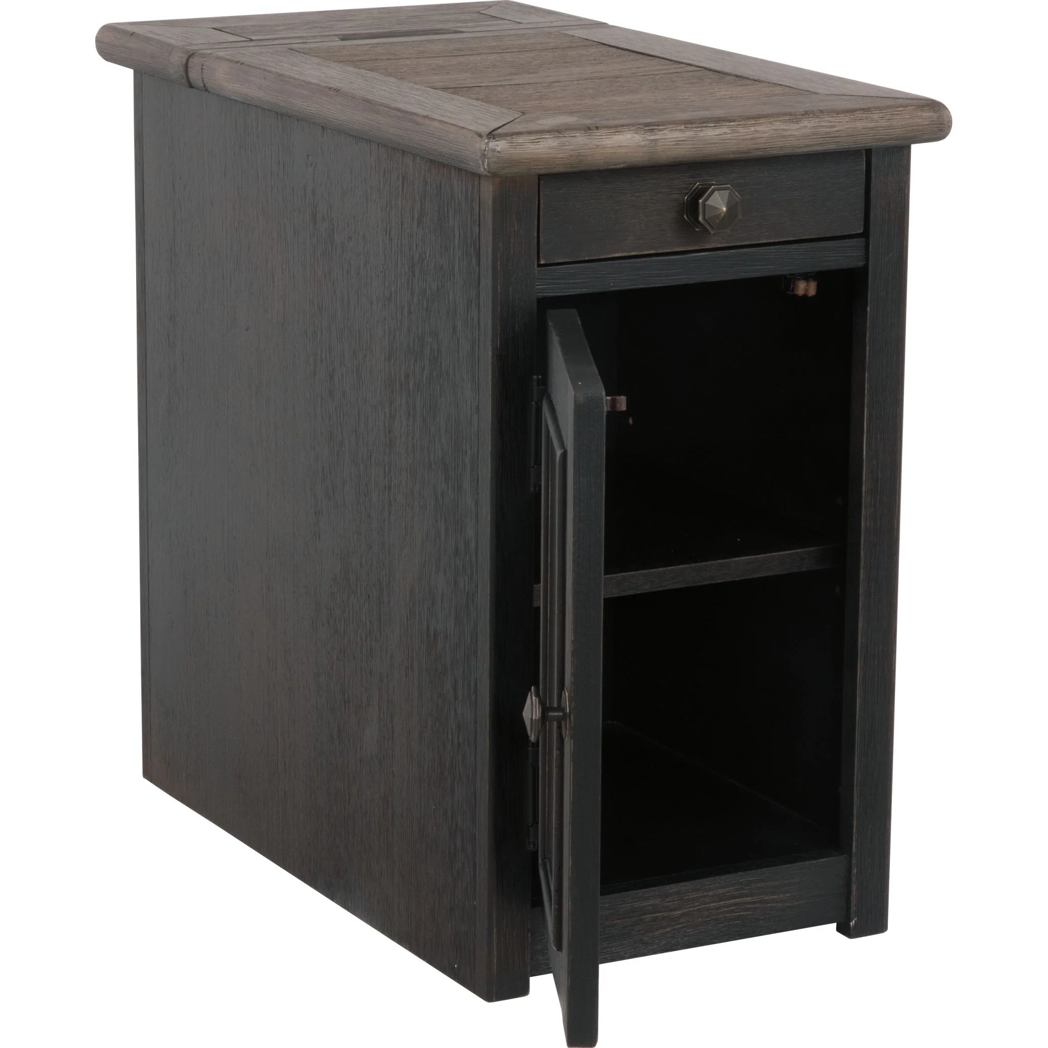 Tyler Creek Chair Side End Table - Grayish Brown/Black - Image 3