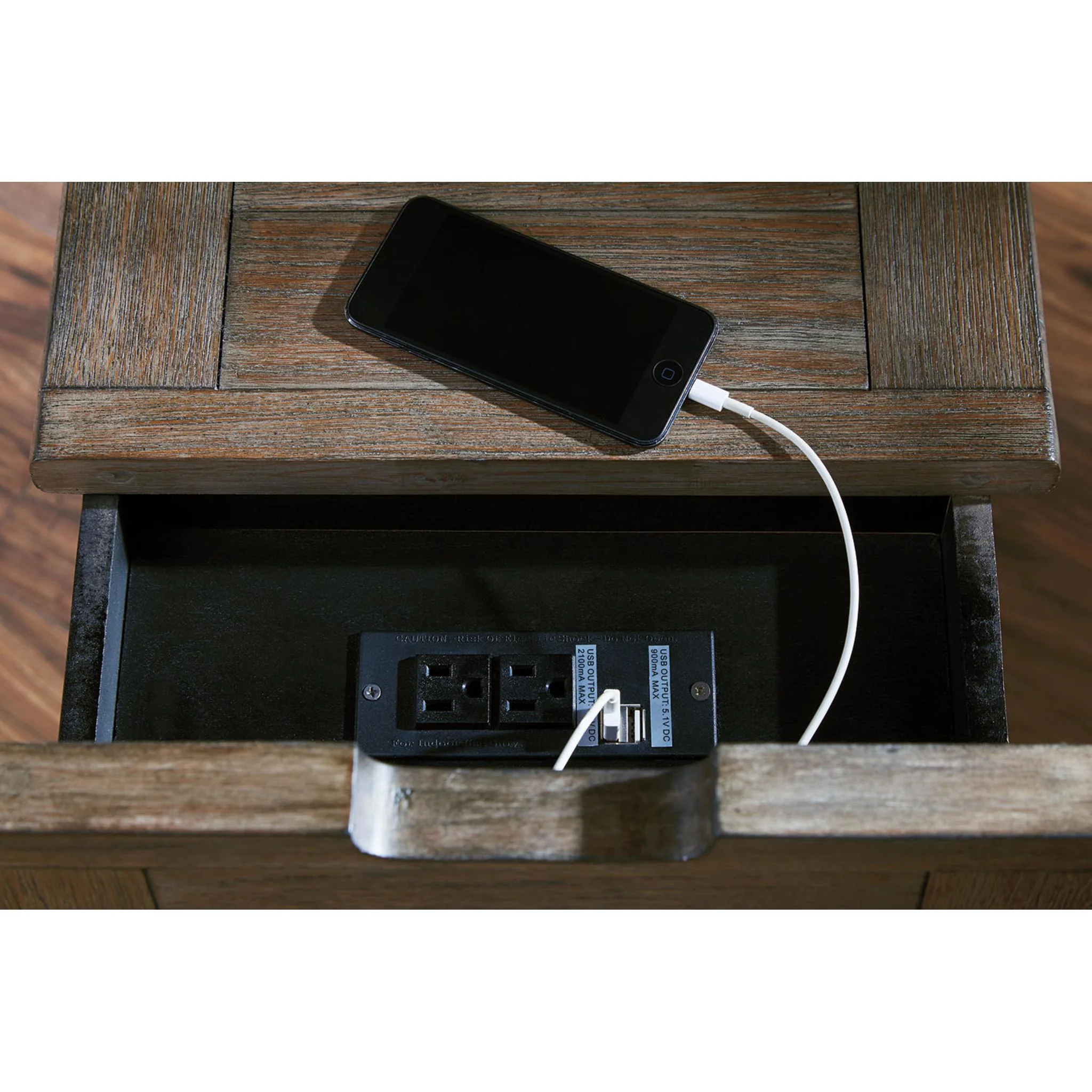 Tyler Creek Chair Side End Table - Grayish Brown/Black - Image 31