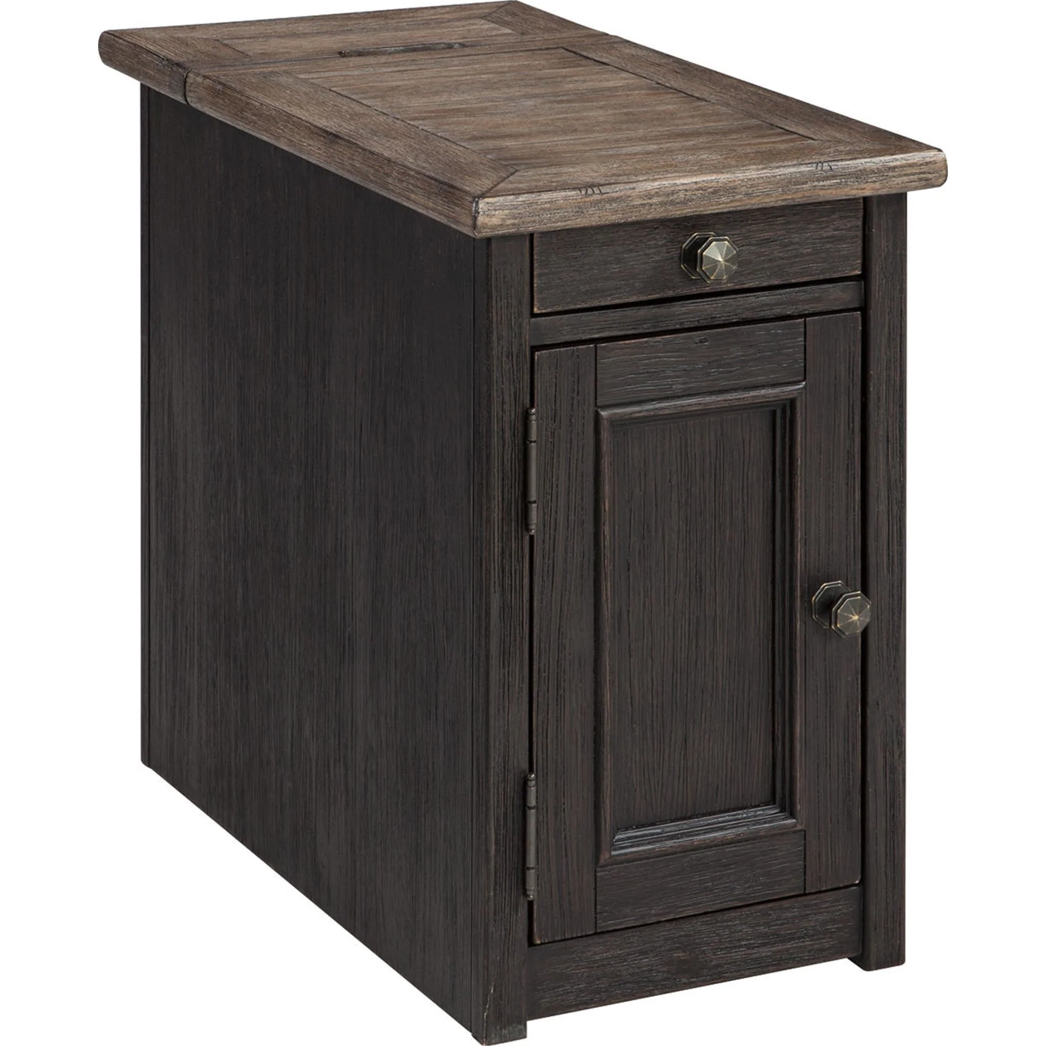 Tyler Creek Chair Side End Table - Grayish Brown/Black - Image 32