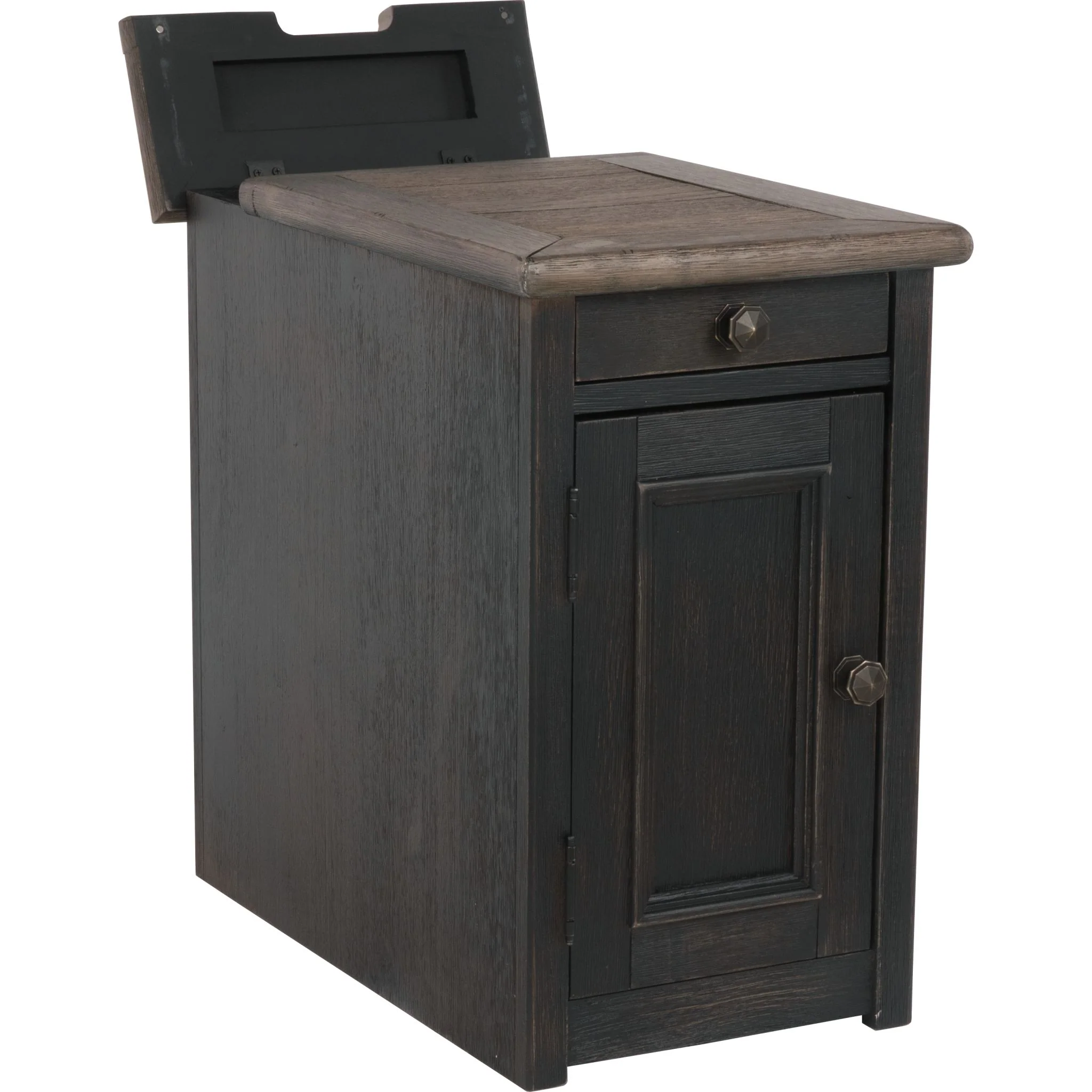 Tyler Creek Chair Side End Table - Grayish Brown/Black - Image 8