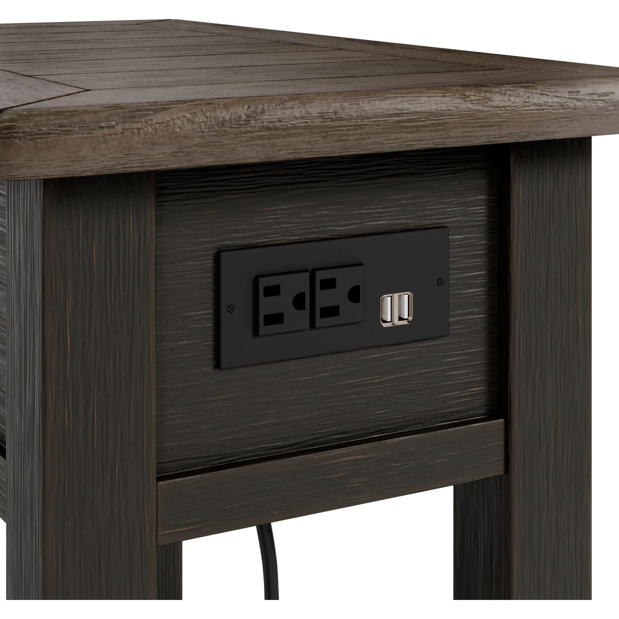 Tyler Creek Chair Side End Table - Grayish Brown/Black - Image 10