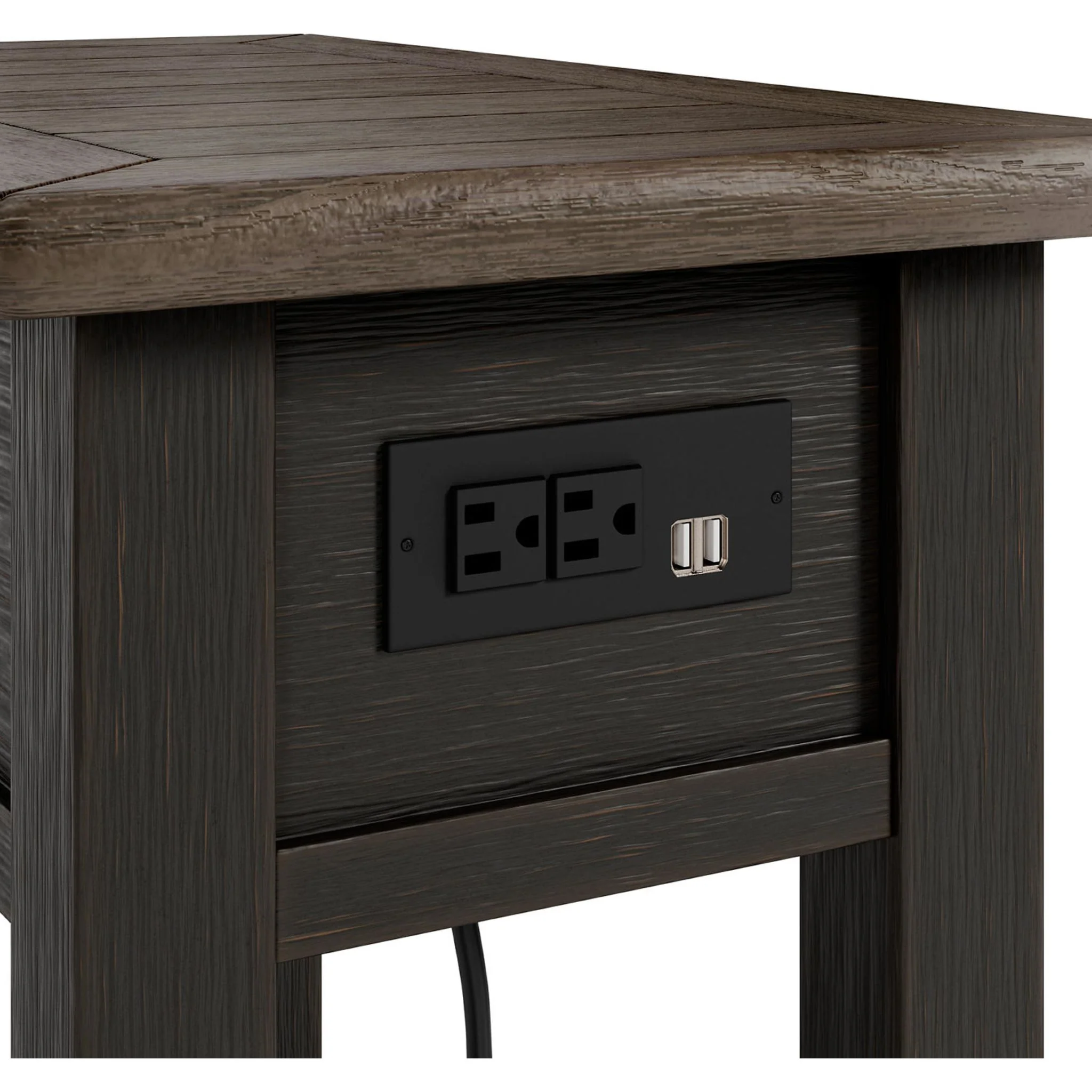 Tyler Creek Chair Side End Table - Grayish Brown/Black - Image 12