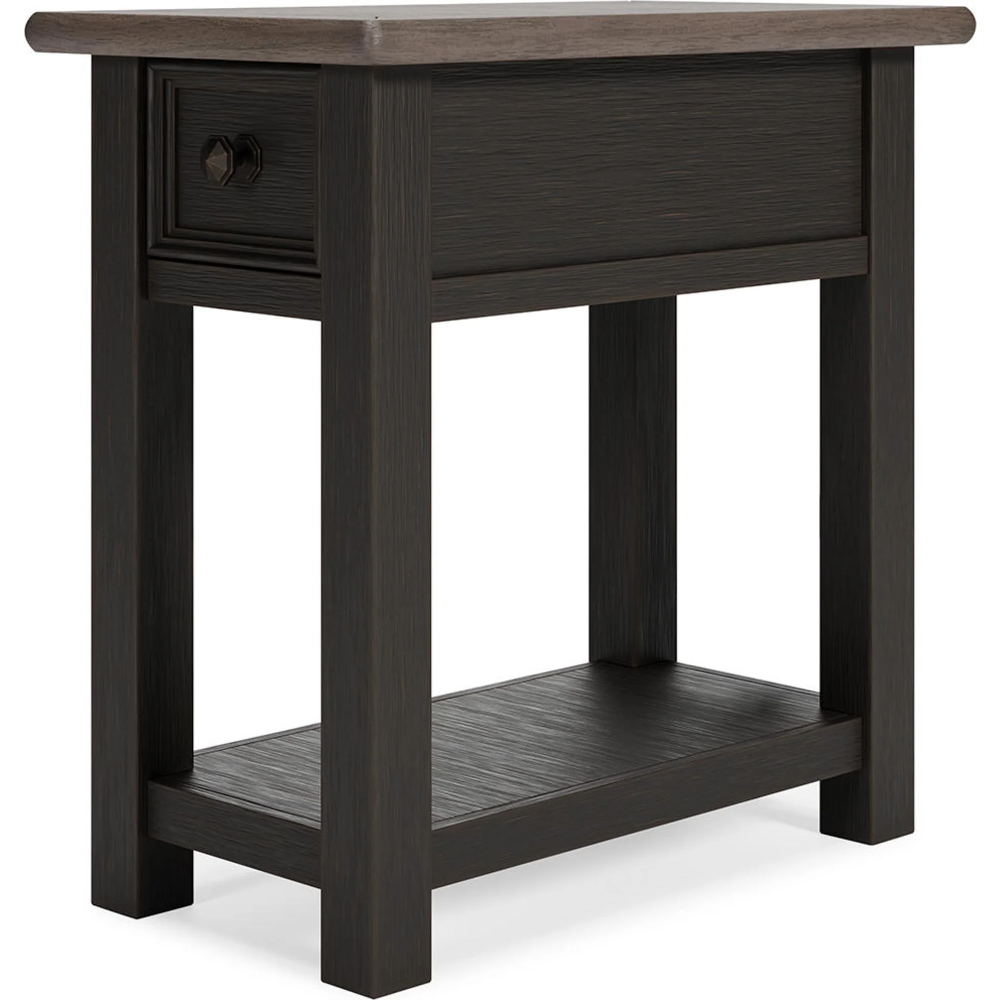 Tyler Creek Chair Side End Table - Grayish Brown/Black - Image 13