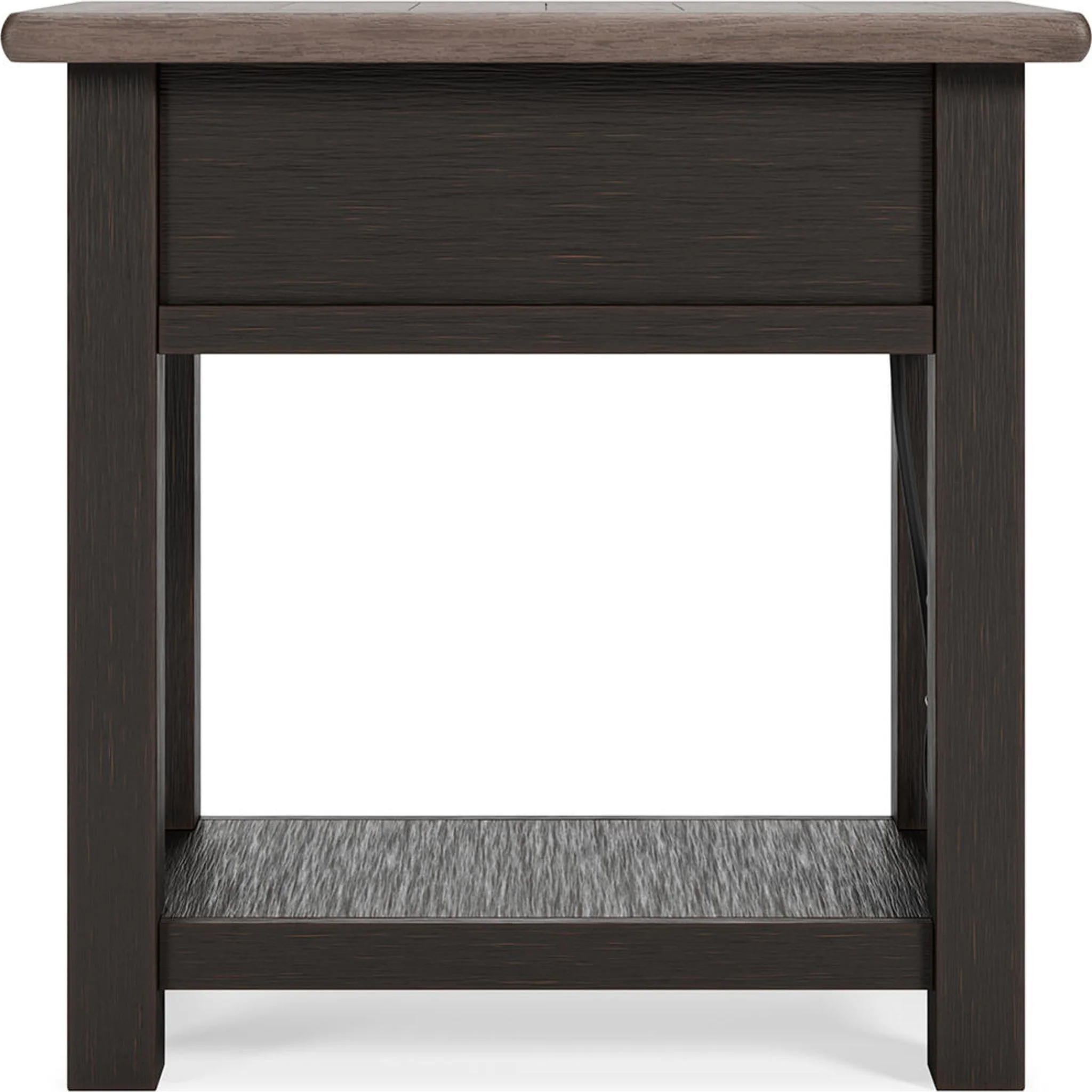 Tyler Creek Chair Side End Table - Grayish Brown/Black - Image 16