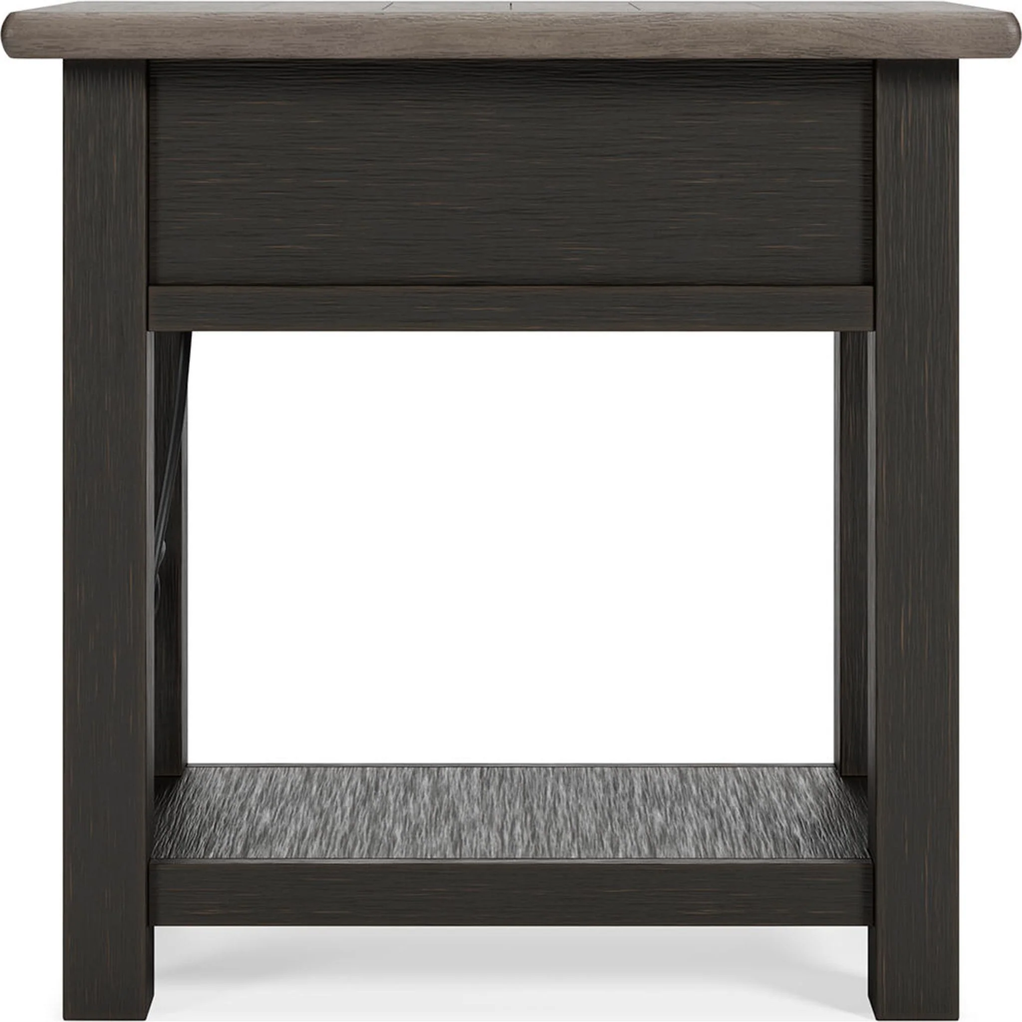 Tyler Creek Chair Side End Table - Grayish Brown/Black - Image 17
