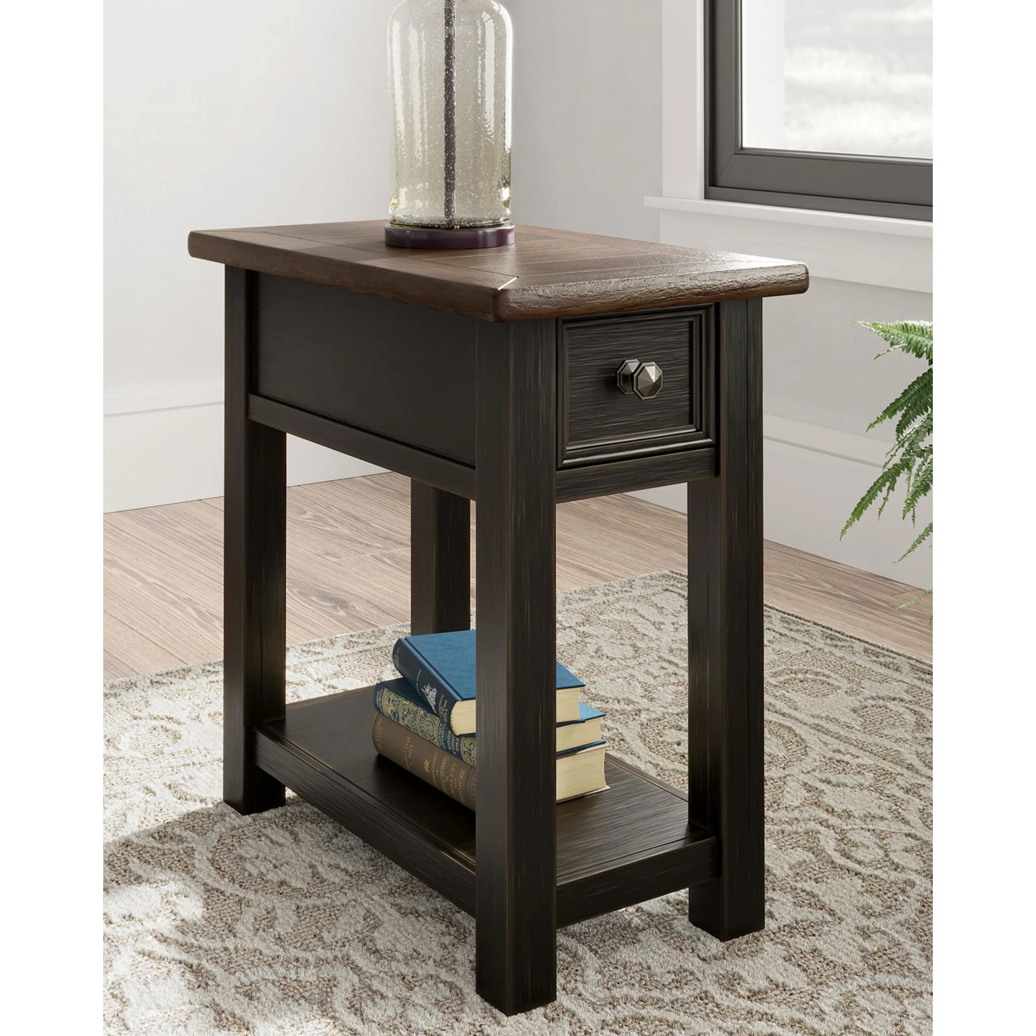 Tyler Creek Chair Side End Table - Grayish Brown/Black - Image 20