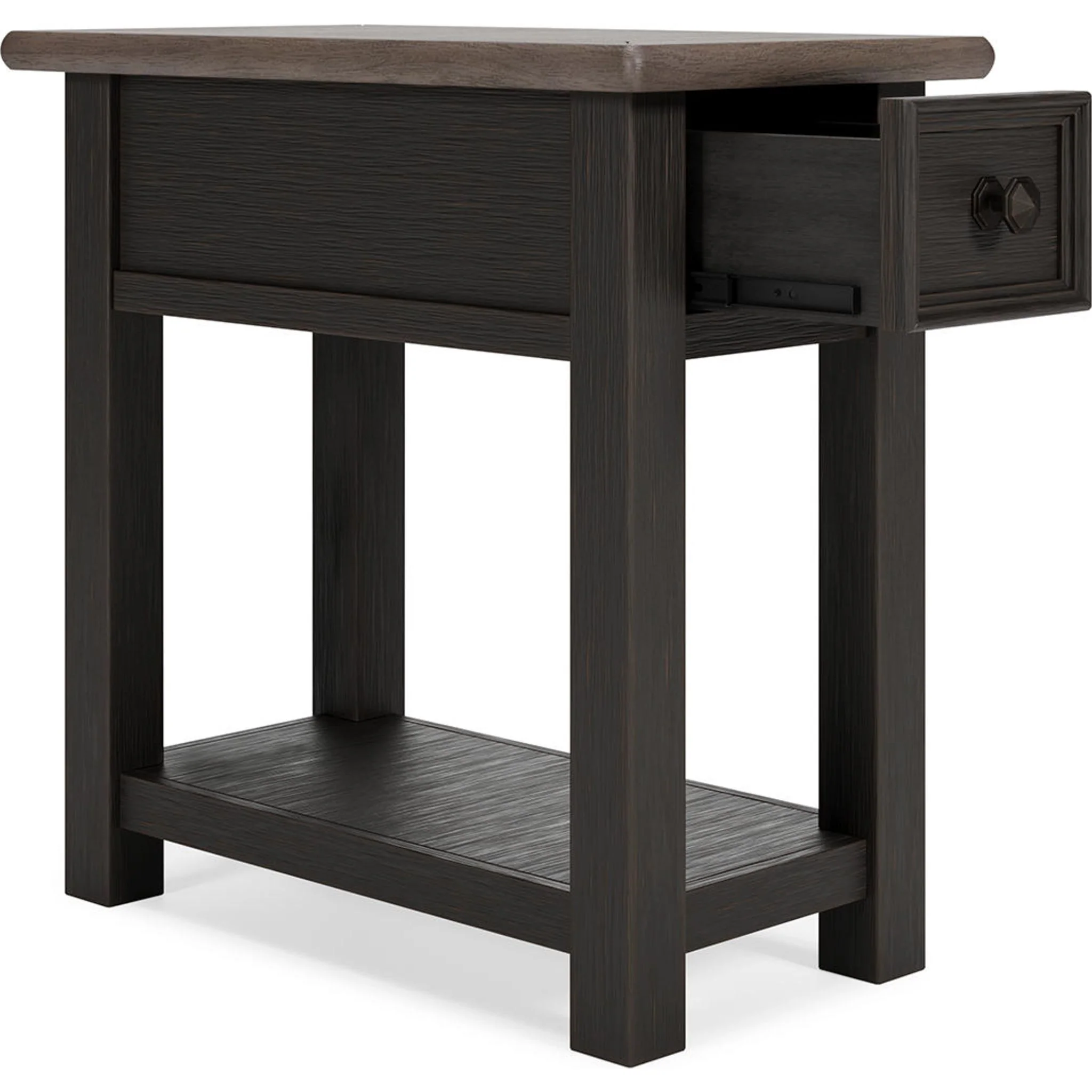 Tyler Creek Chair Side End Table - Grayish Brown/Black - Image 23
