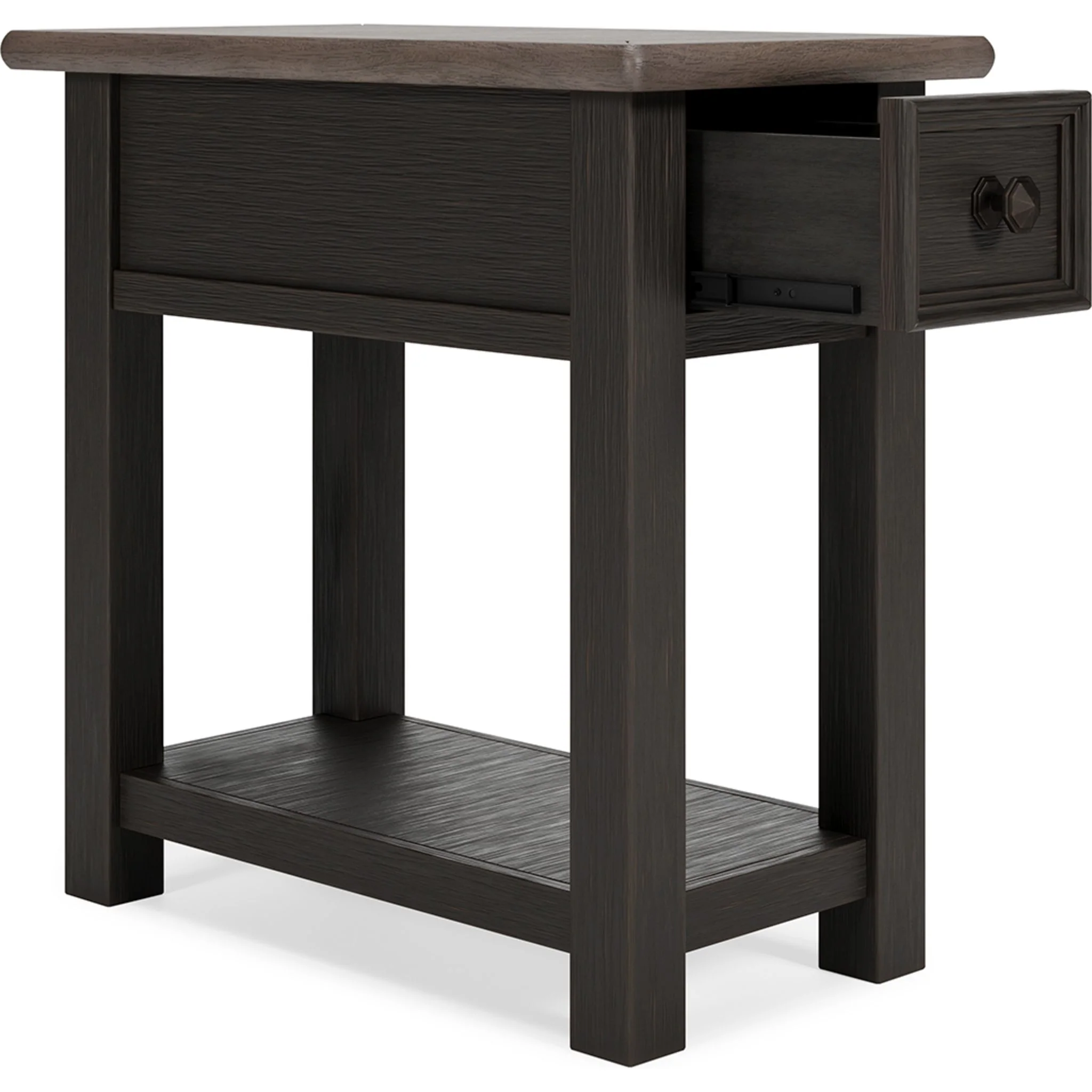 Tyler Creek Chair Side End Table - Grayish Brown/Black - Image 3