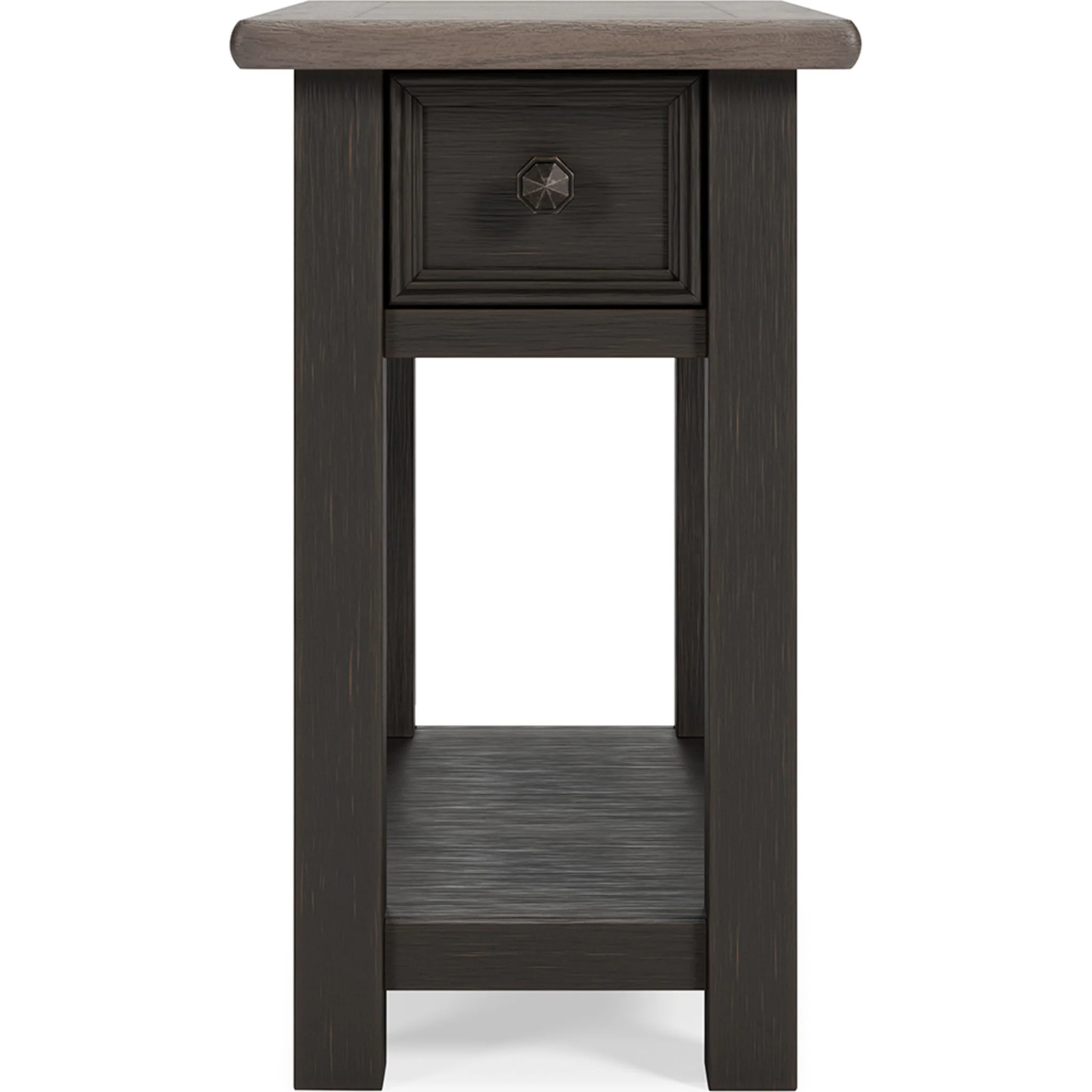 Tyler Creek Chair Side End Table - Grayish Brown/Black - Image 4
