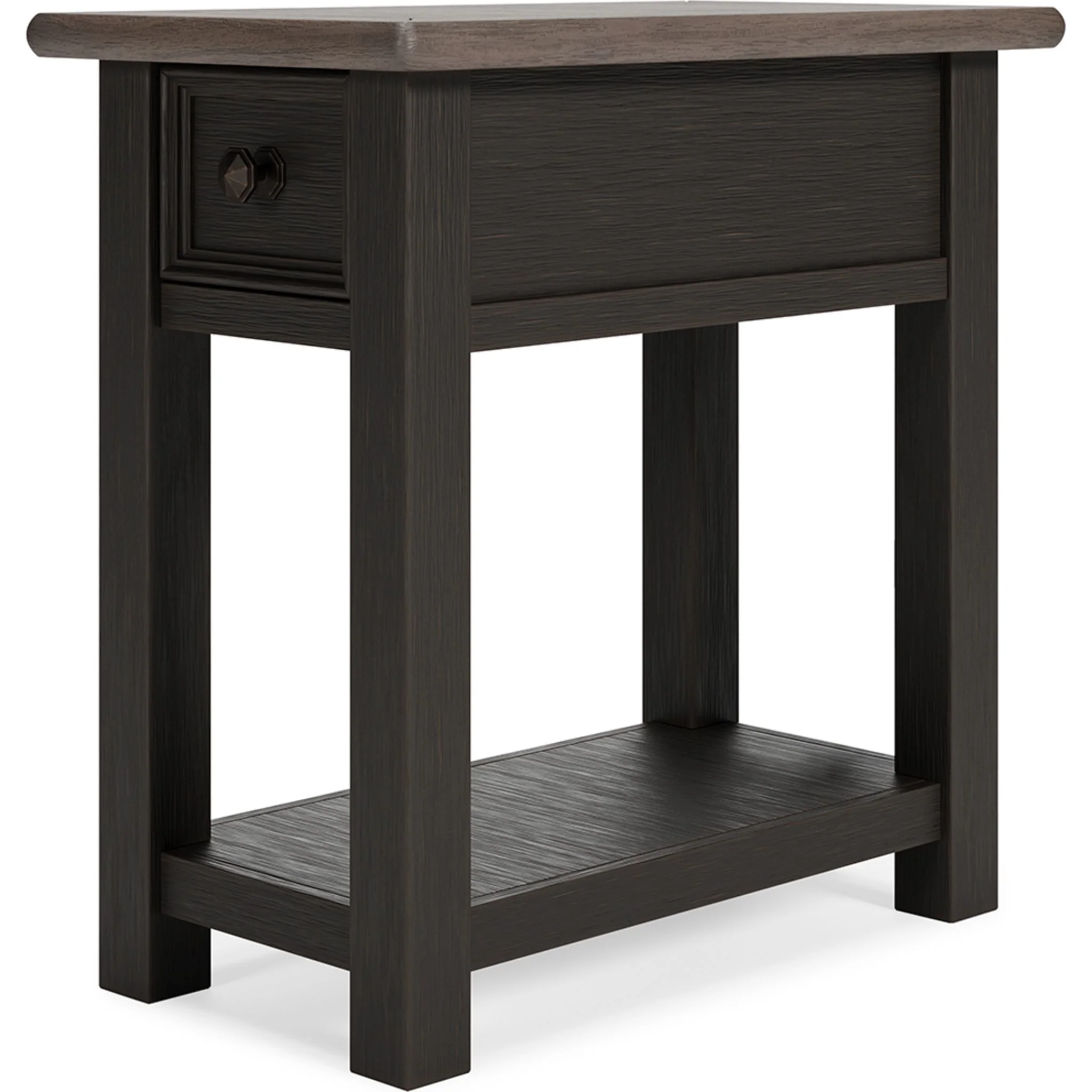 Tyler Creek Chair Side End Table - Grayish Brown/Black - Image 5
