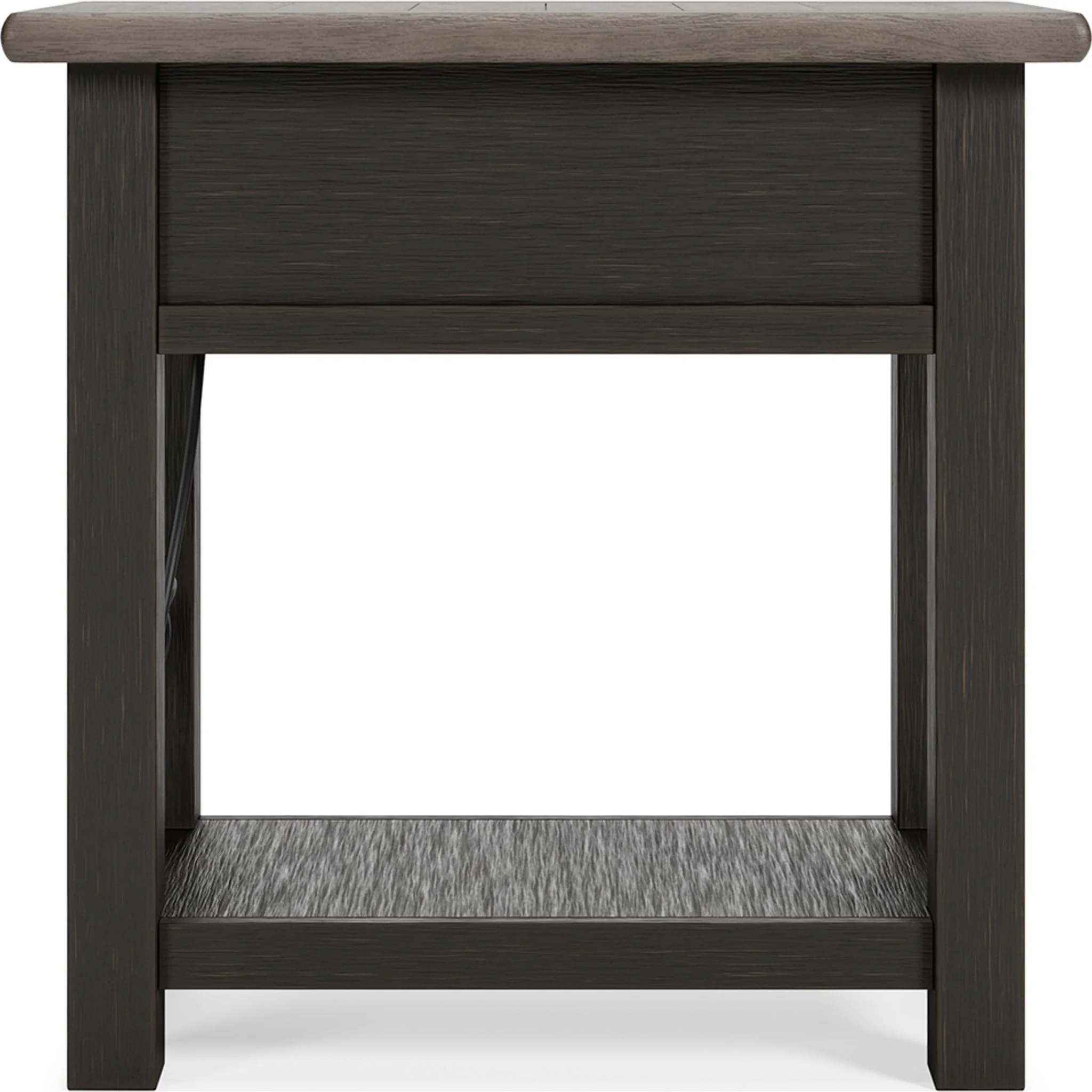 Tyler Creek Chair Side End Table - Grayish Brown/Black - Image 6