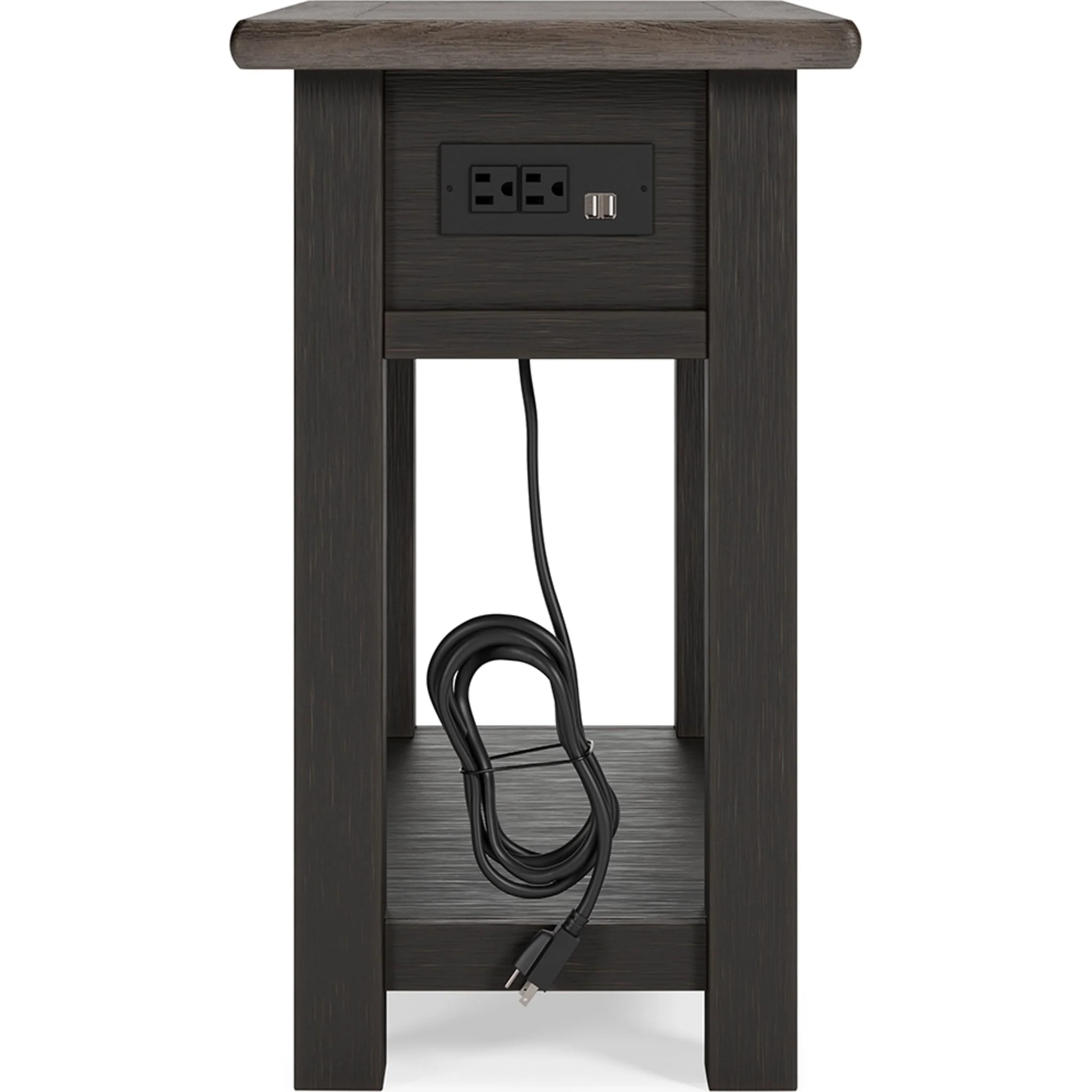 Tyler Creek Chair Side End Table - Grayish Brown/Black - Image 7