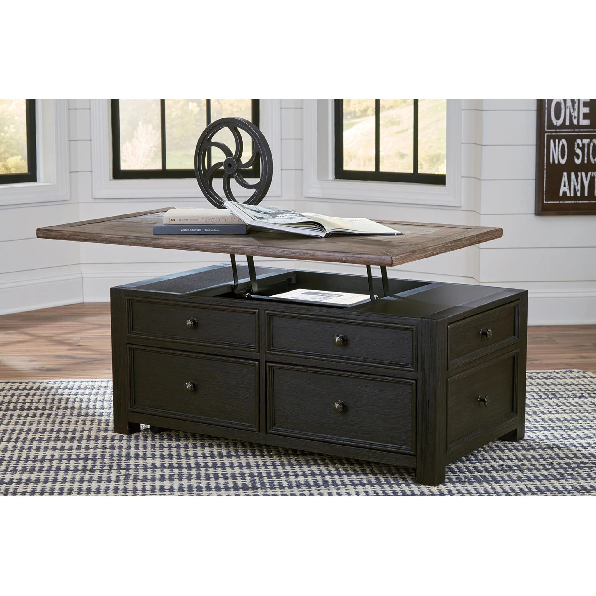 Tyler Creek Coffee Table - Grayish Brown/Black - Image 30