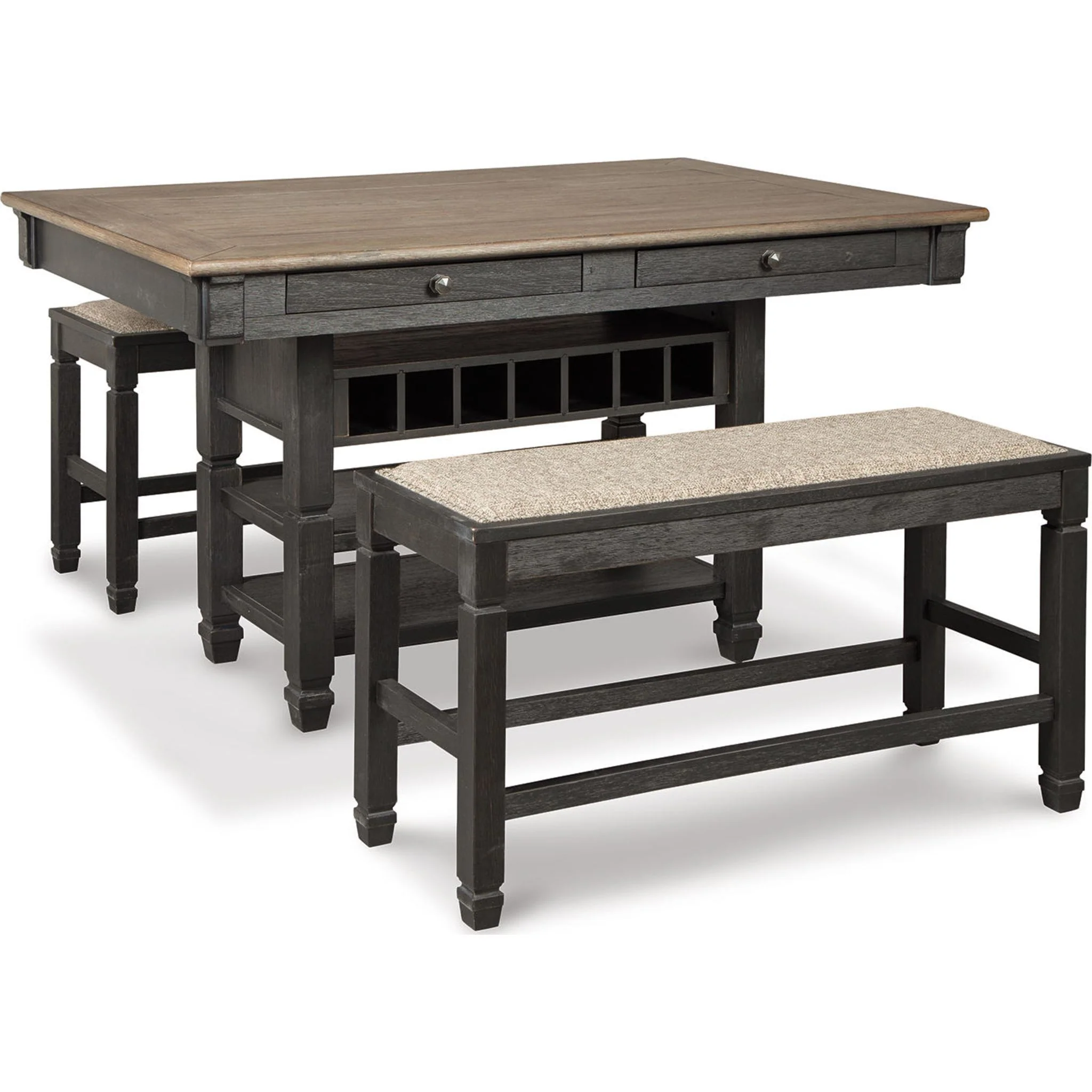 Tyler Creek Counter Height Table - Black/Grey - (D736-32) - Image 27