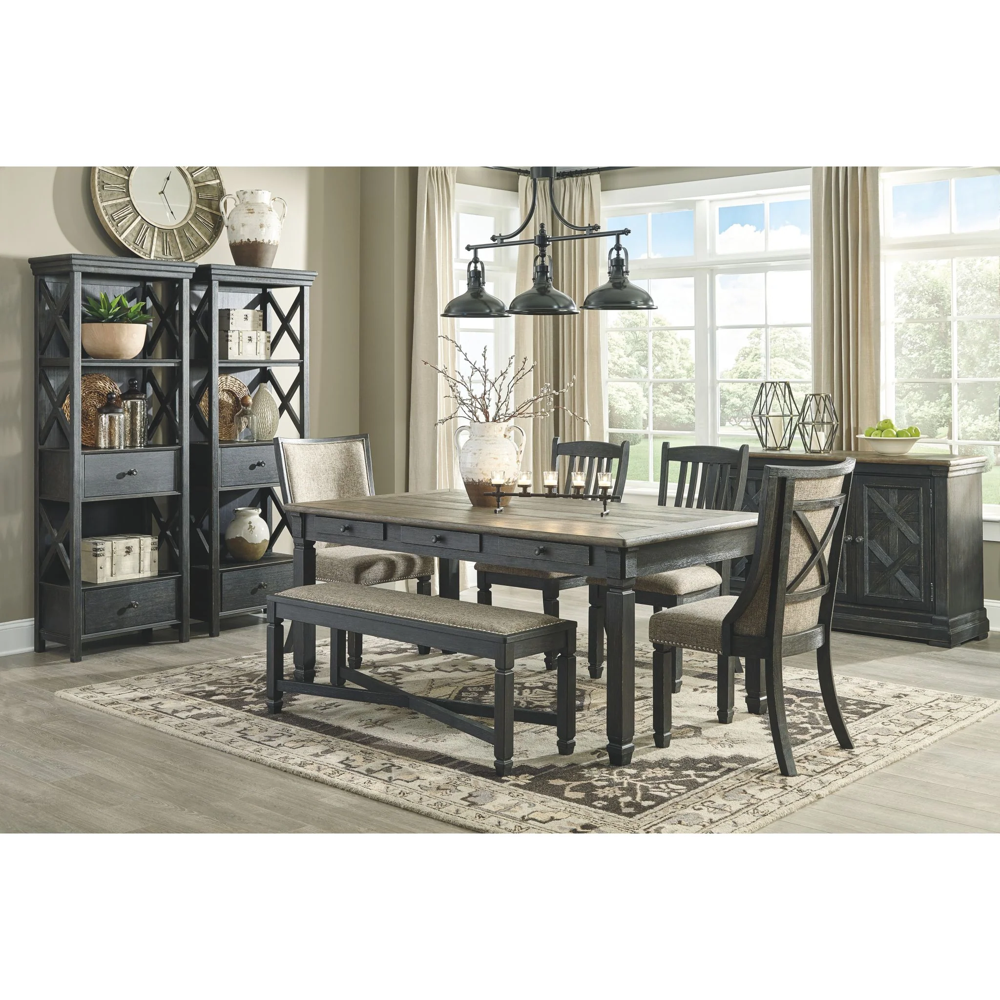 Tyler Creek Display Cabinet - Black/Grey - (D736-76) - Image 3