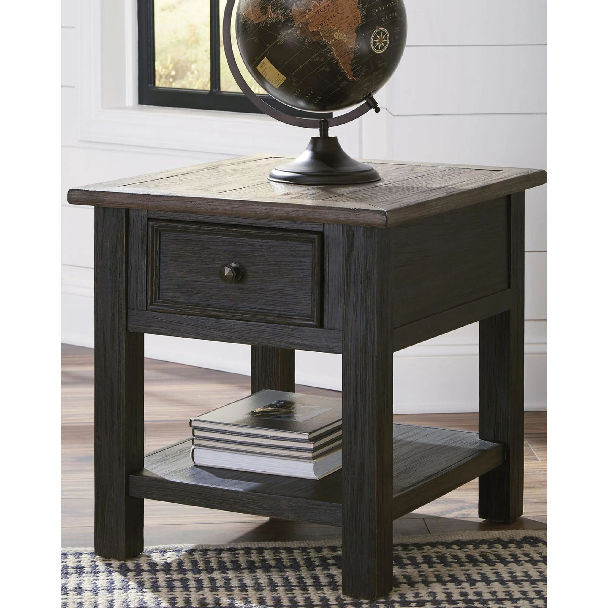 Tyler Creek End Table - Grayish Brown/Black - Image 22