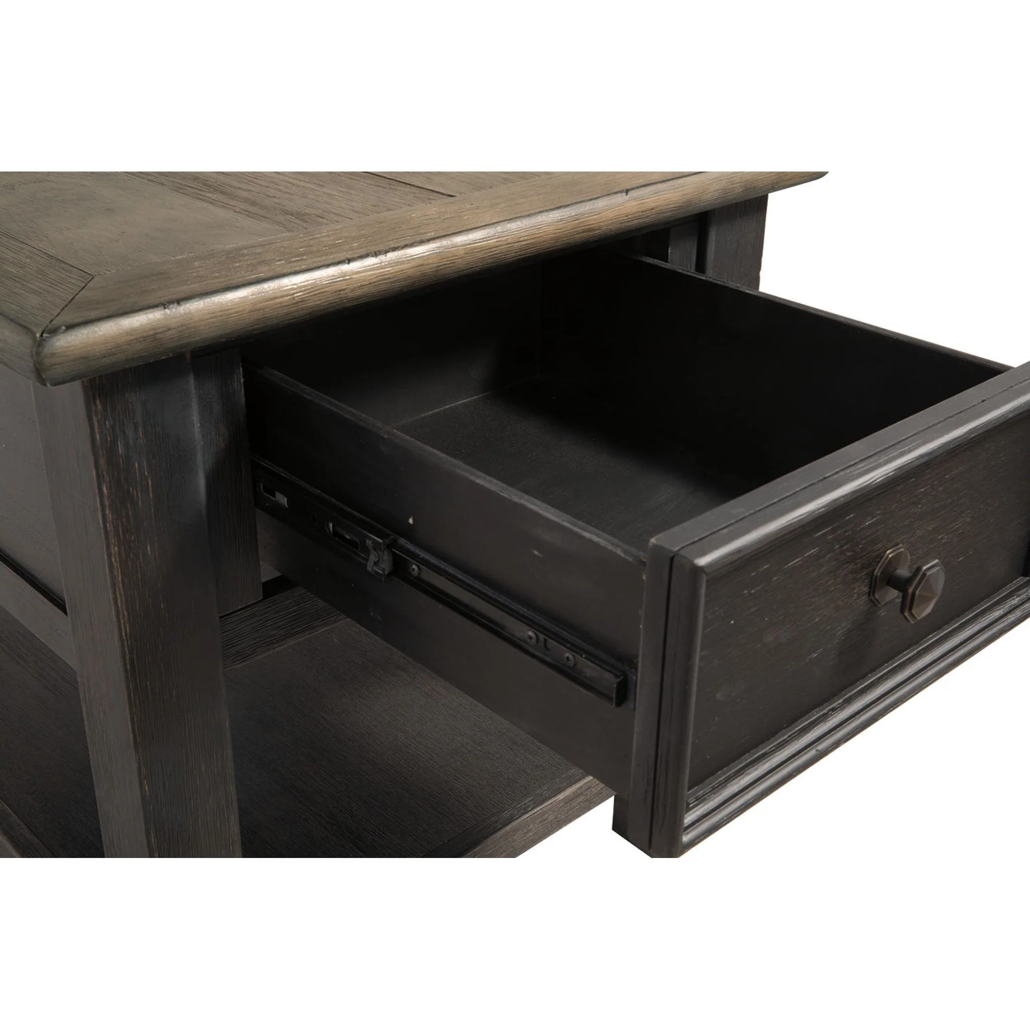 Tyler Creek End Table - Grayish Brown/Black - Image 23
