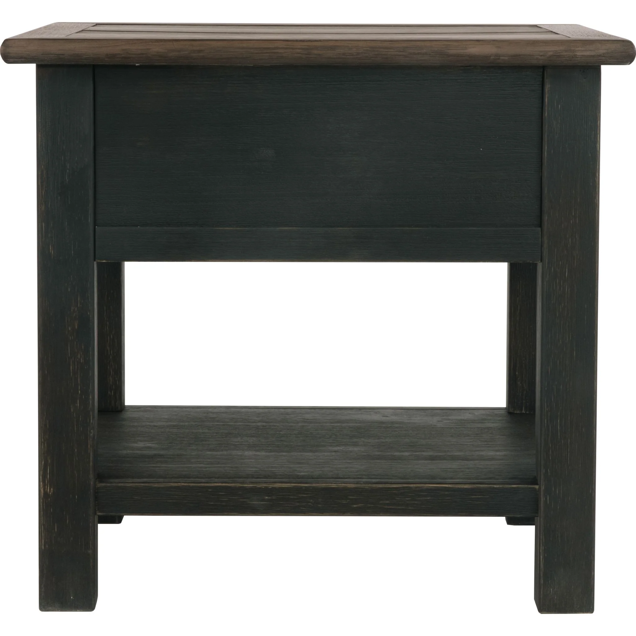 Tyler Creek End Table - Grayish Brown/Black - Image 8