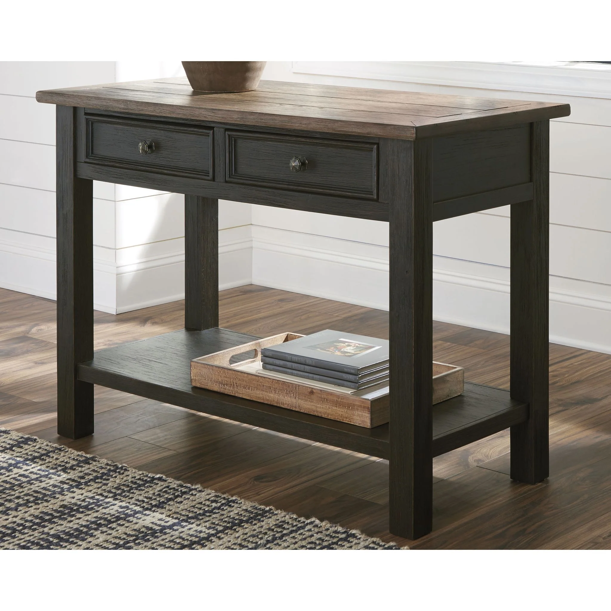 Tyler Creek Sofa Table - Brown/Black - Image 2