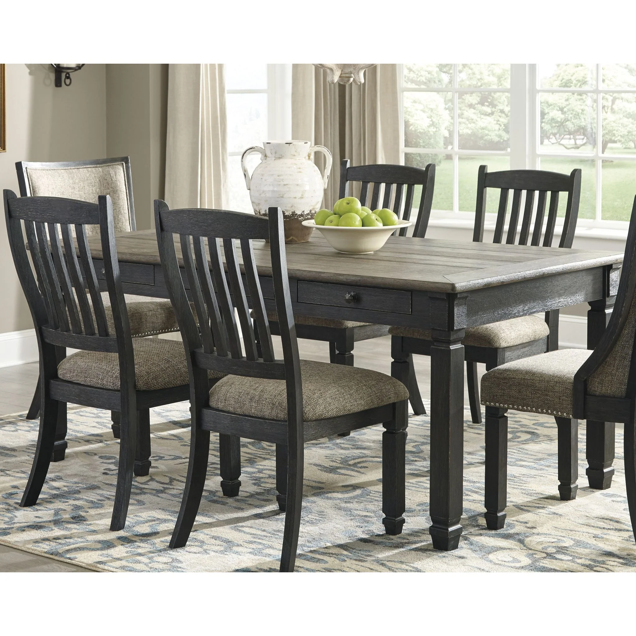 Tyler Creek Dining Table - Black/Gray - (D736-25) - Image 2