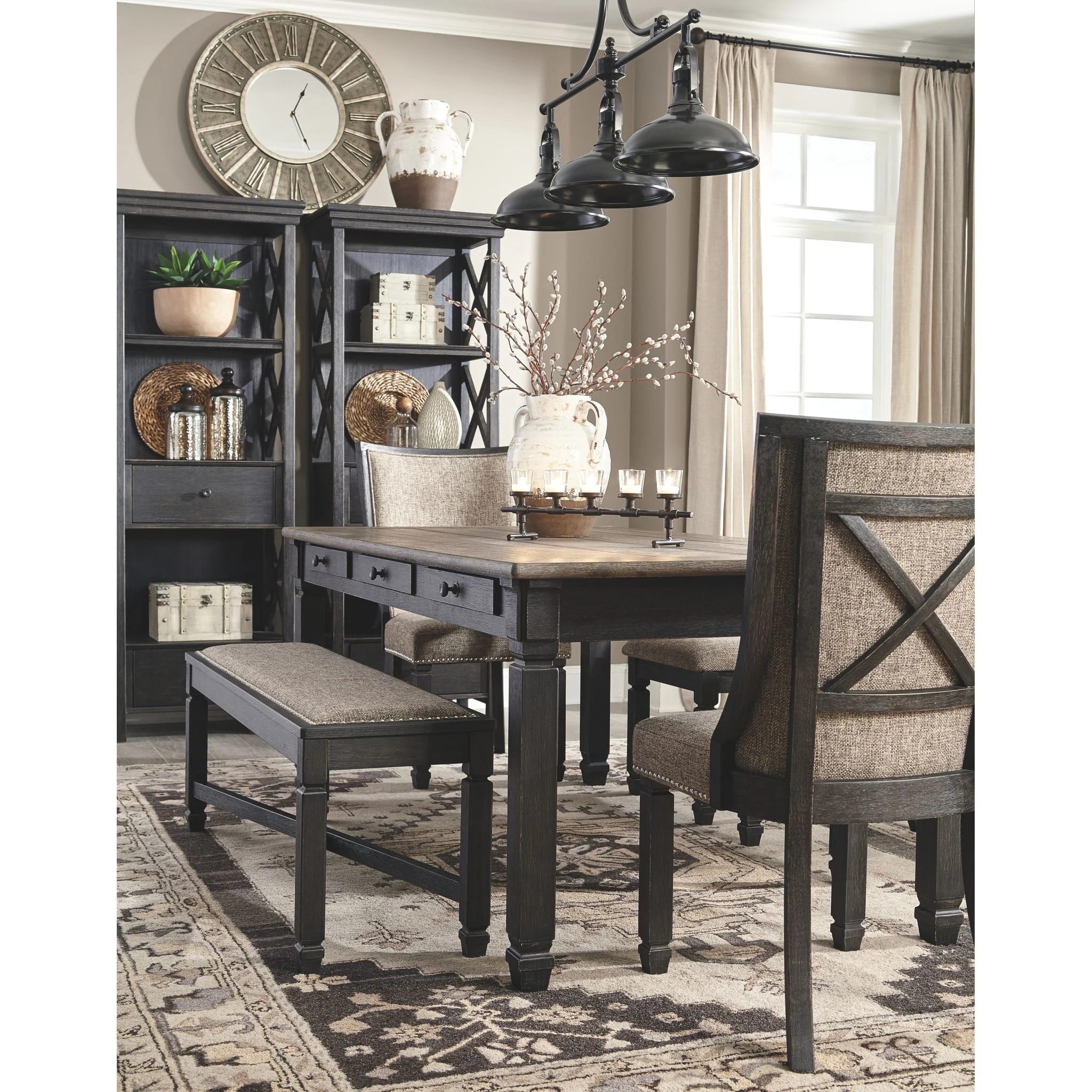 Tyler Creek Dining Table - Black/Gray - (D736-25) - Image 5
