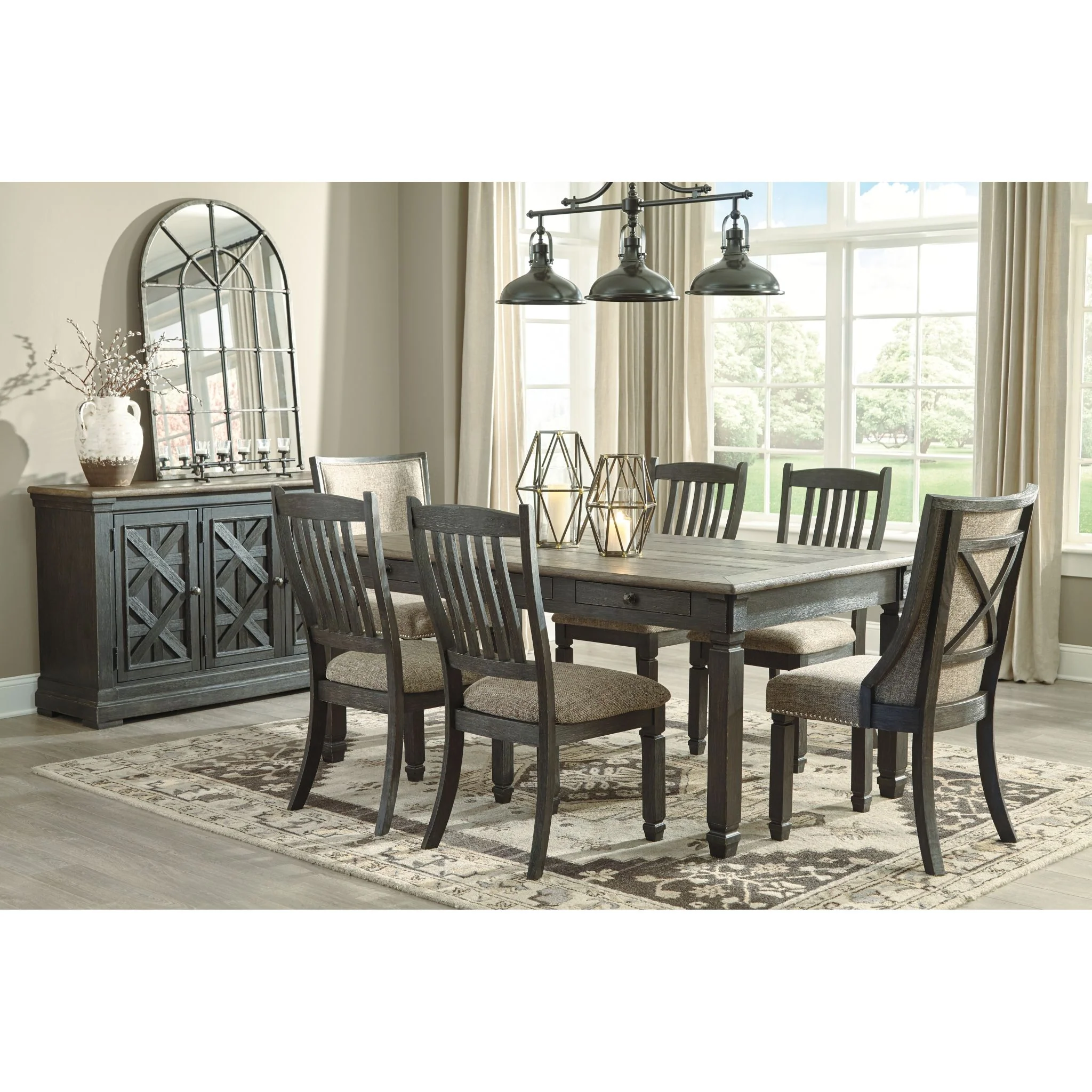 Tyler Creek Side Chair - Black/Grey - (D736-02) - Image 3