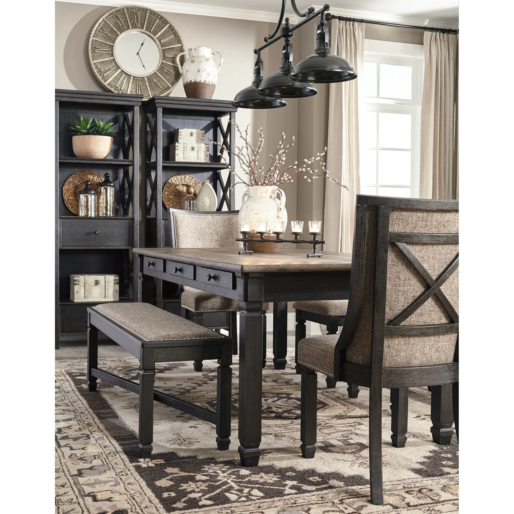 Tyler Creek Side Chair - Black/Grey - (D736-02) - Image 5