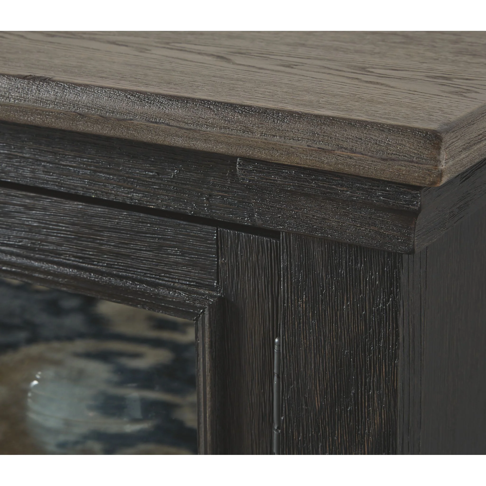 Tyler Creek TV Stand - Black/Gray - Image 3