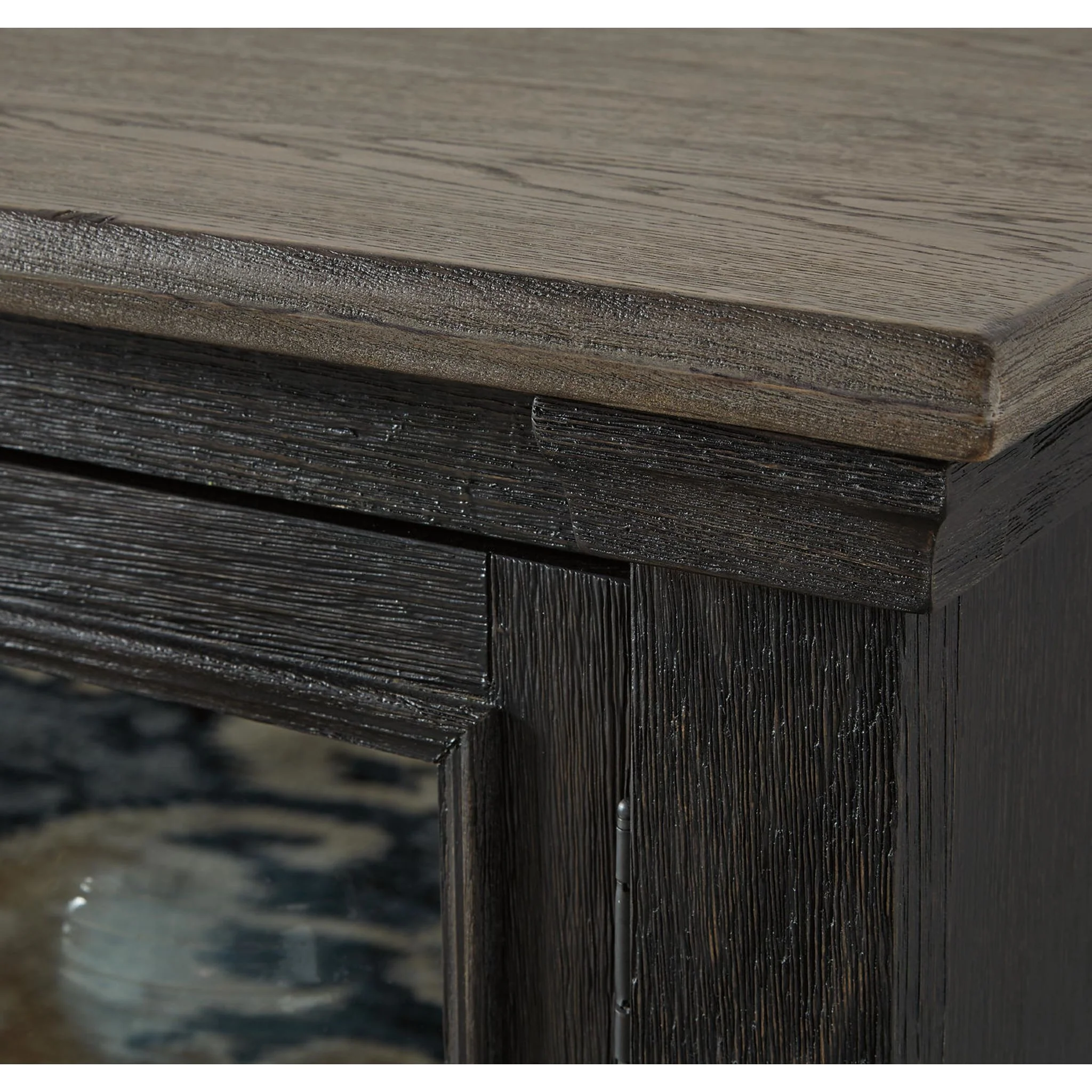 Tyler Creek TV Stand - Black/Gray - Image 7