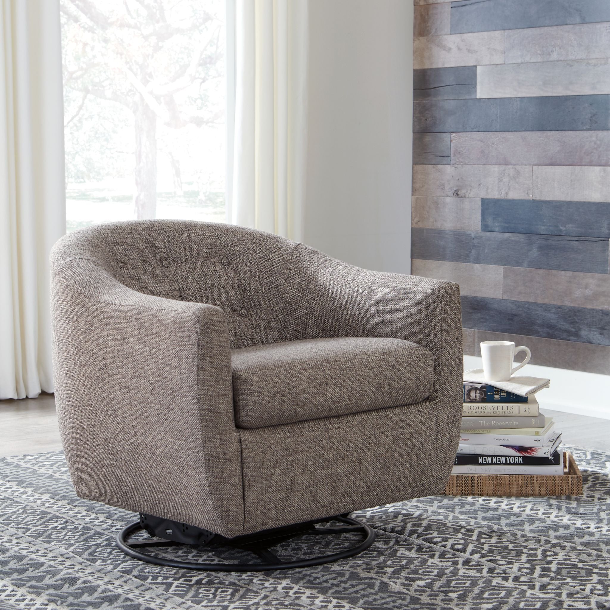 Upshur Accent Chair - Taupe - Image 8