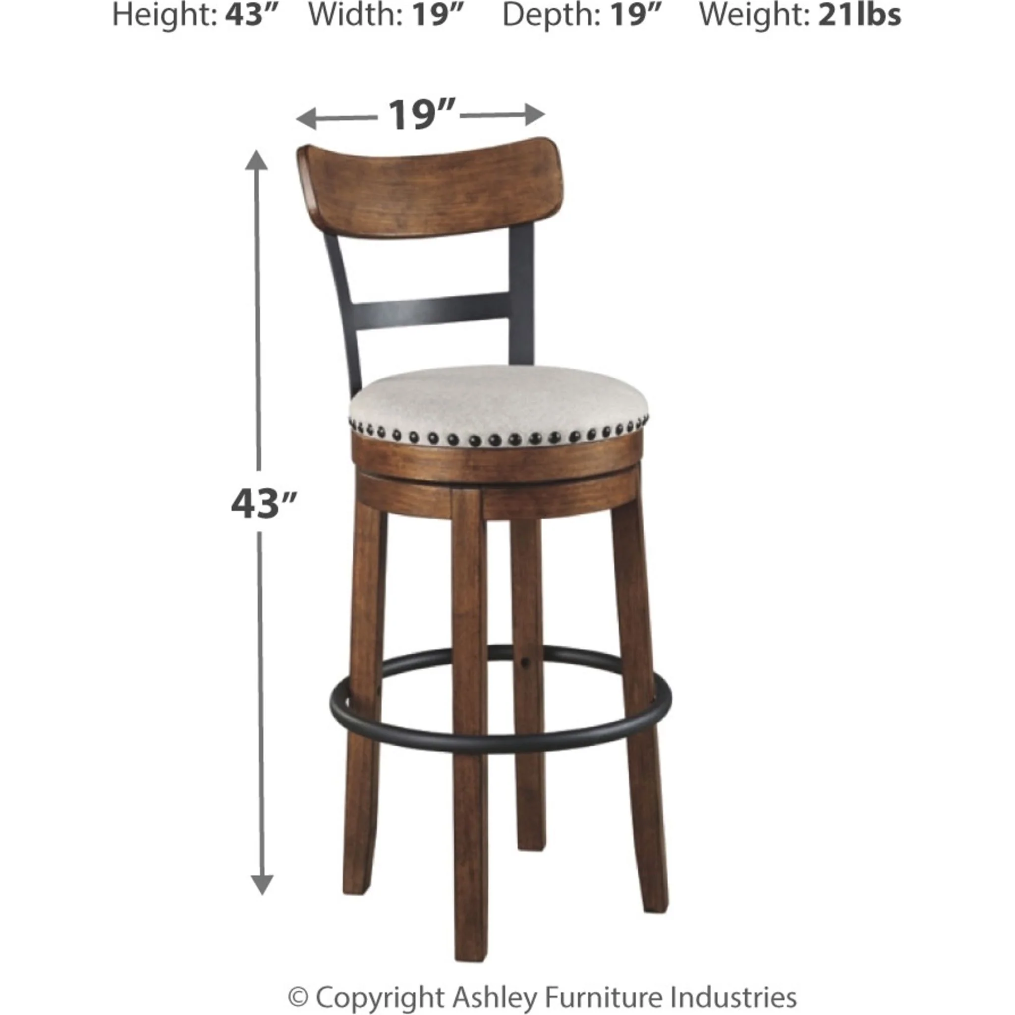 Valebeck Bar Height Stool - Image 18