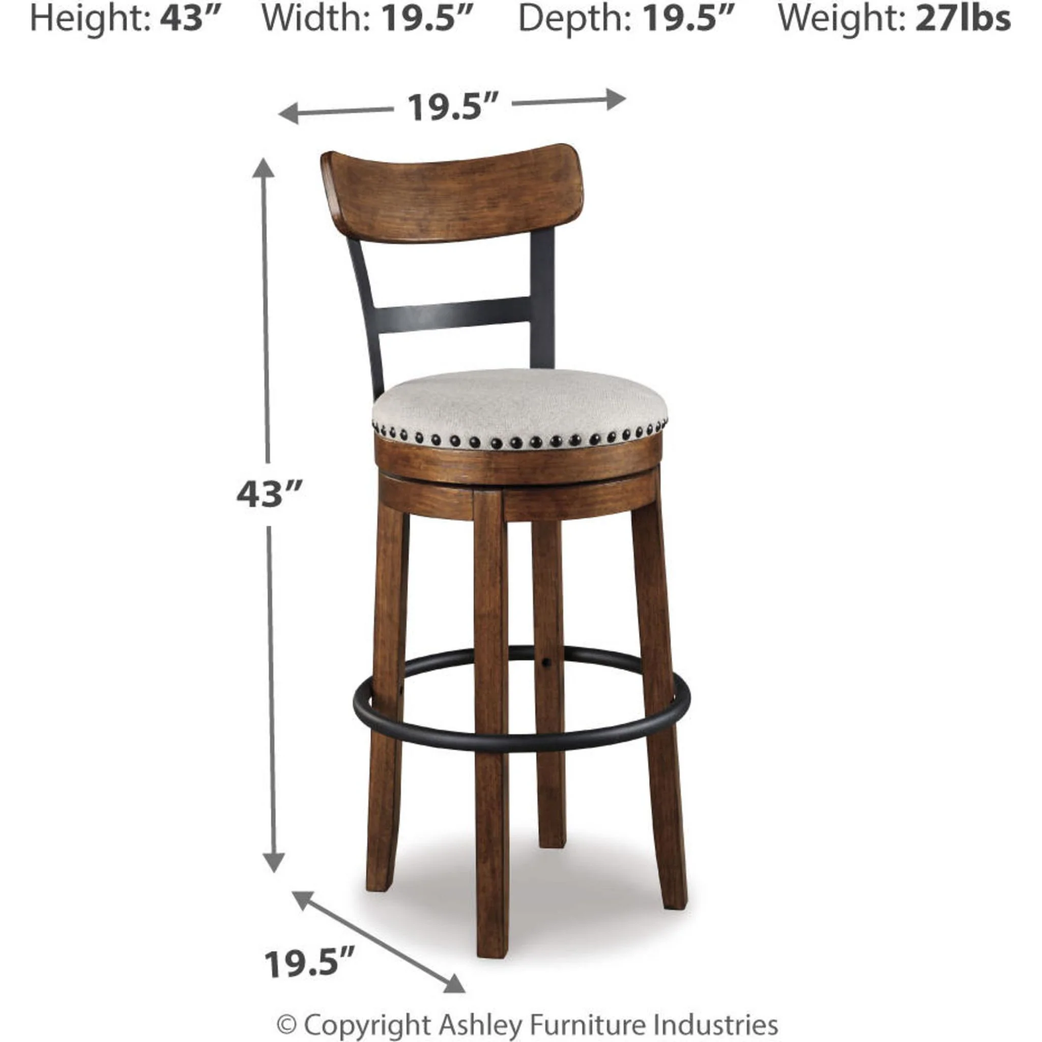 Valebeck Bar Height Stool - Image 27