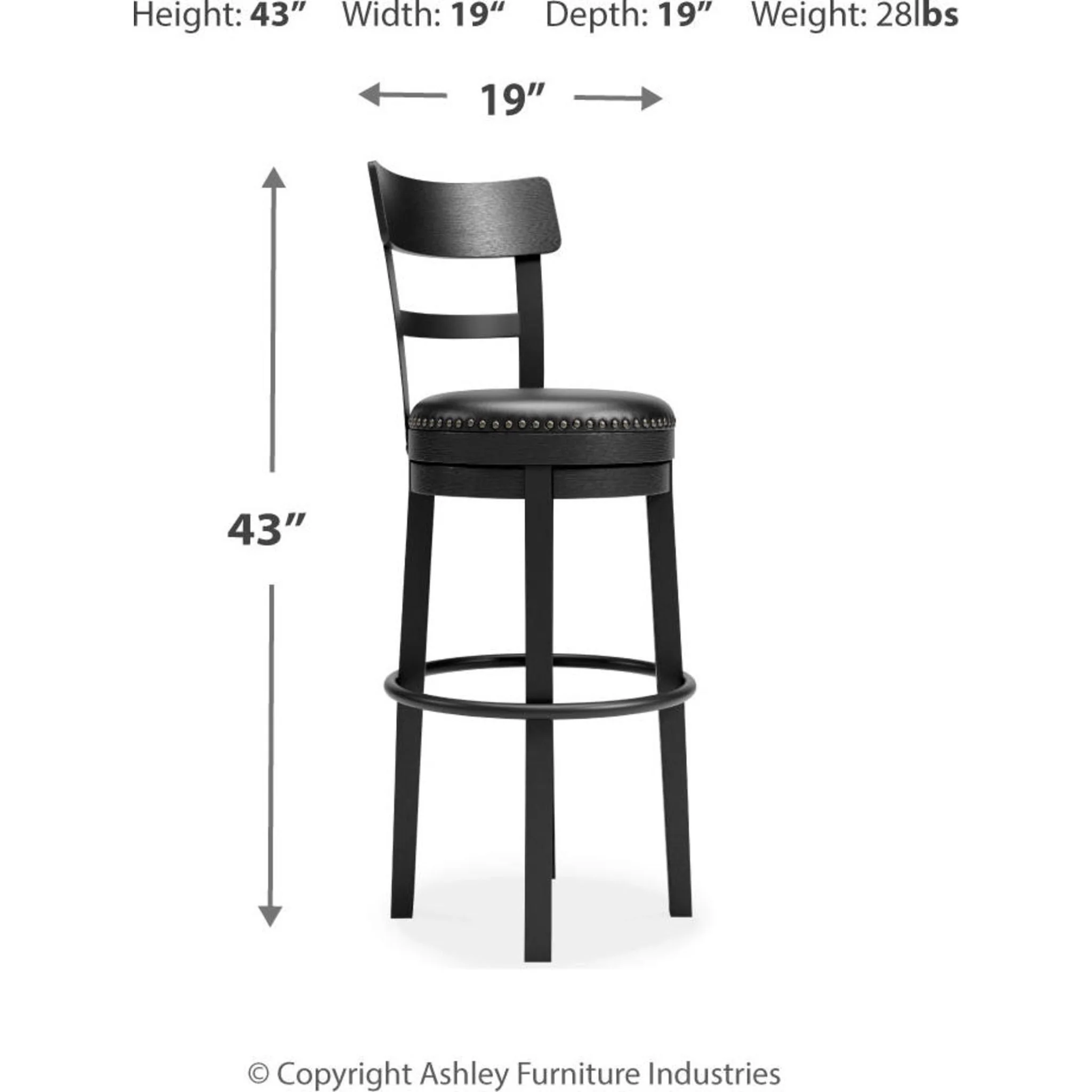 Valebeck Bar Height Stool - Image 69