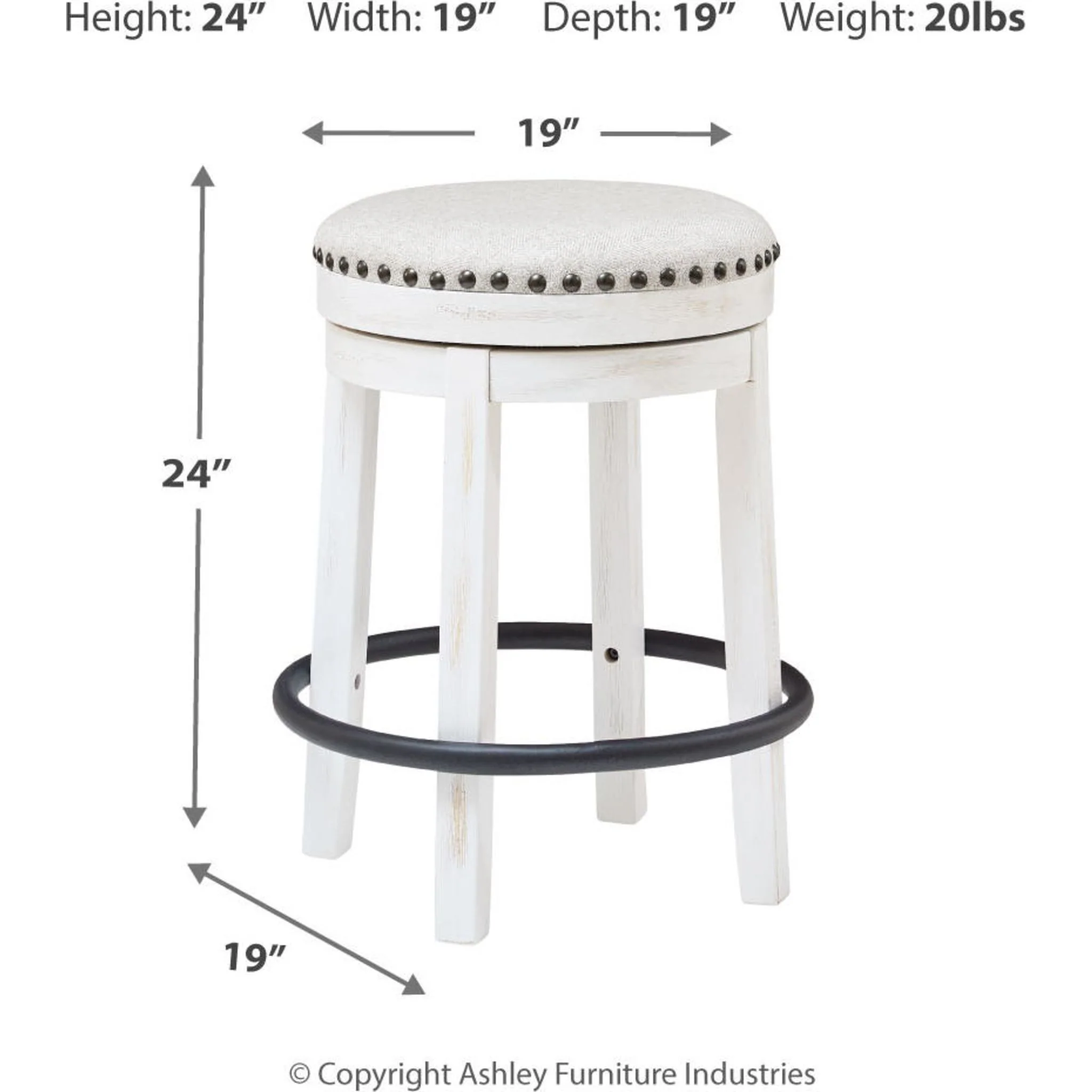 Valebeck Counter Height Stool - Brown/Black - (D546-124) - Image 20