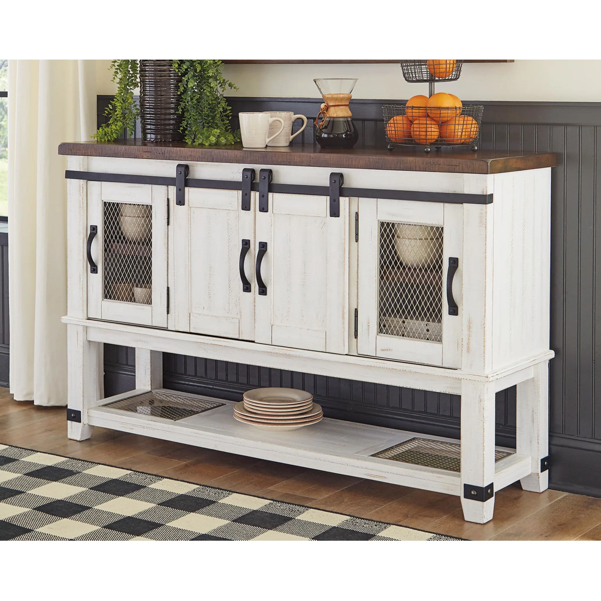Valebeck Dining Server - White/Brown - (D546-60) - Image 10