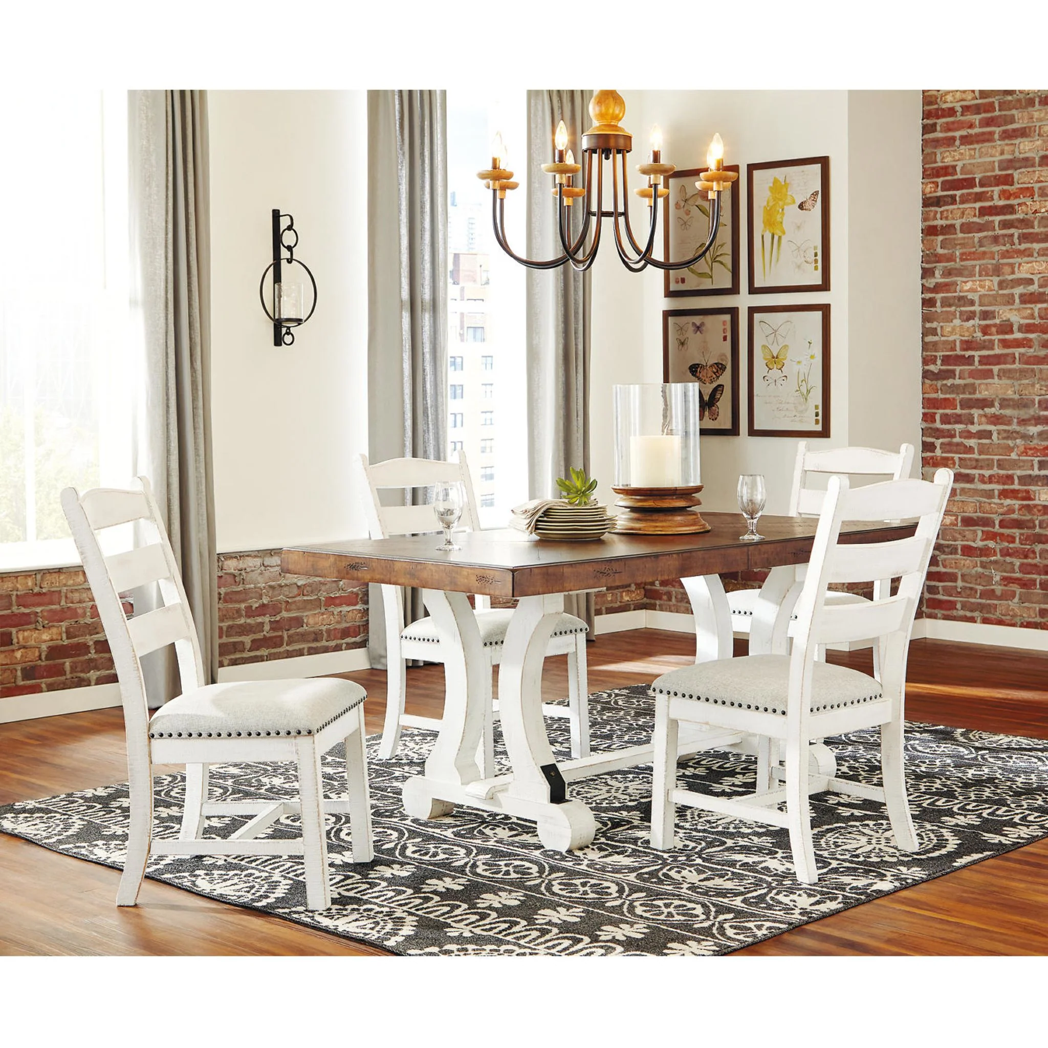 Valebeck Dining Extension Table - White/Brown - (D546-35) - Image 28