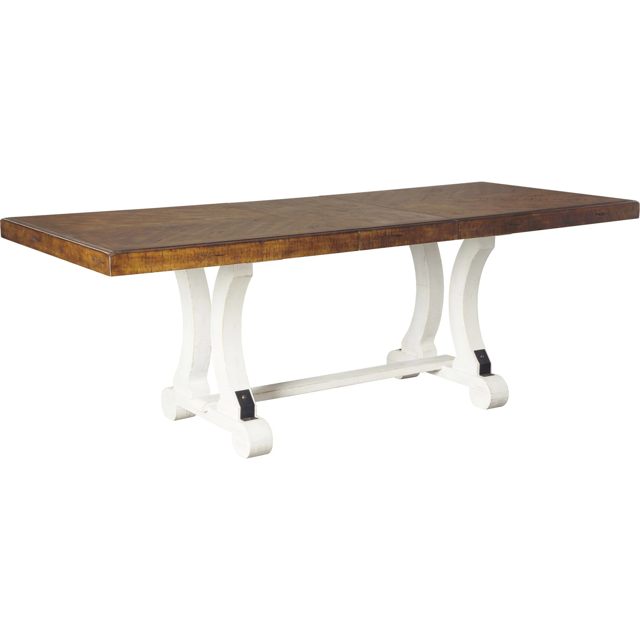 Valebeck Dining Extension Table - White/Brown - (D546-35) - Image 6