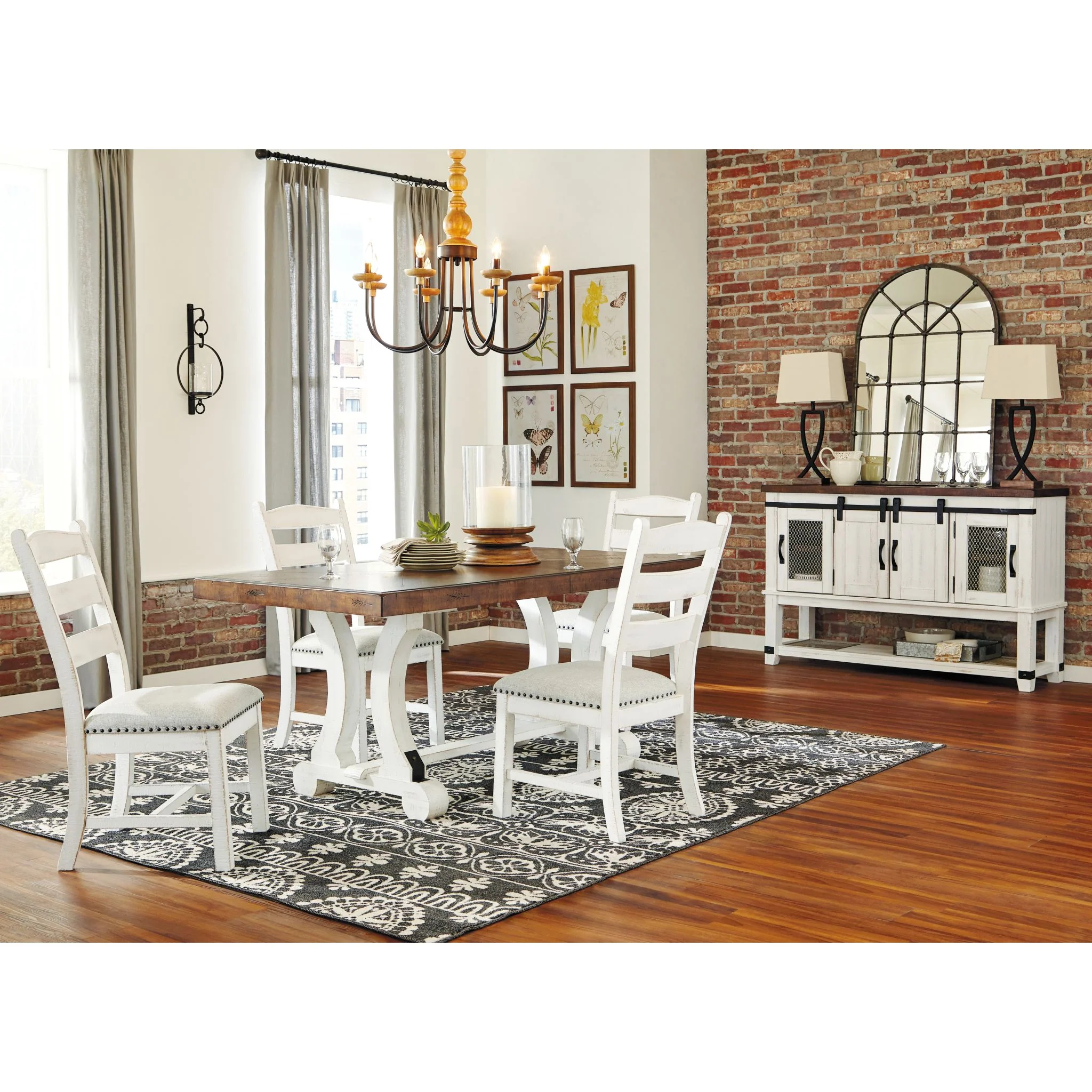 Valebeck Dining Extension Table - White/Brown - (D546-35) - Image 7