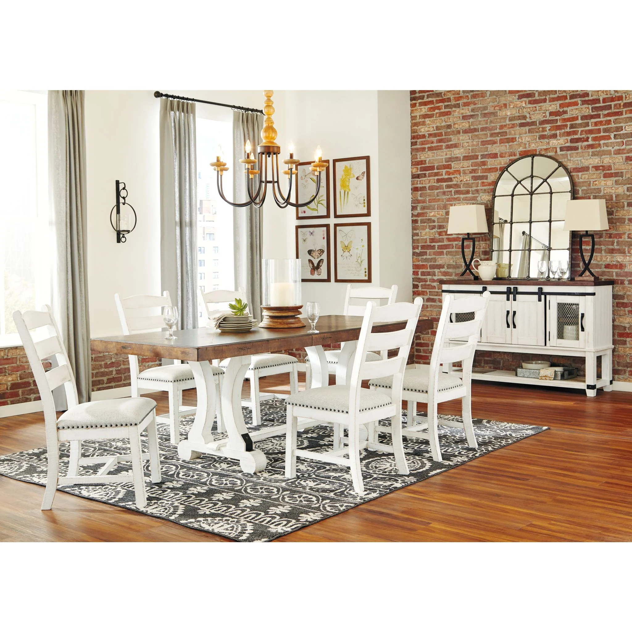 Valebeck Dining Extension Table - White/Brown - (D546-35) - Image 8
