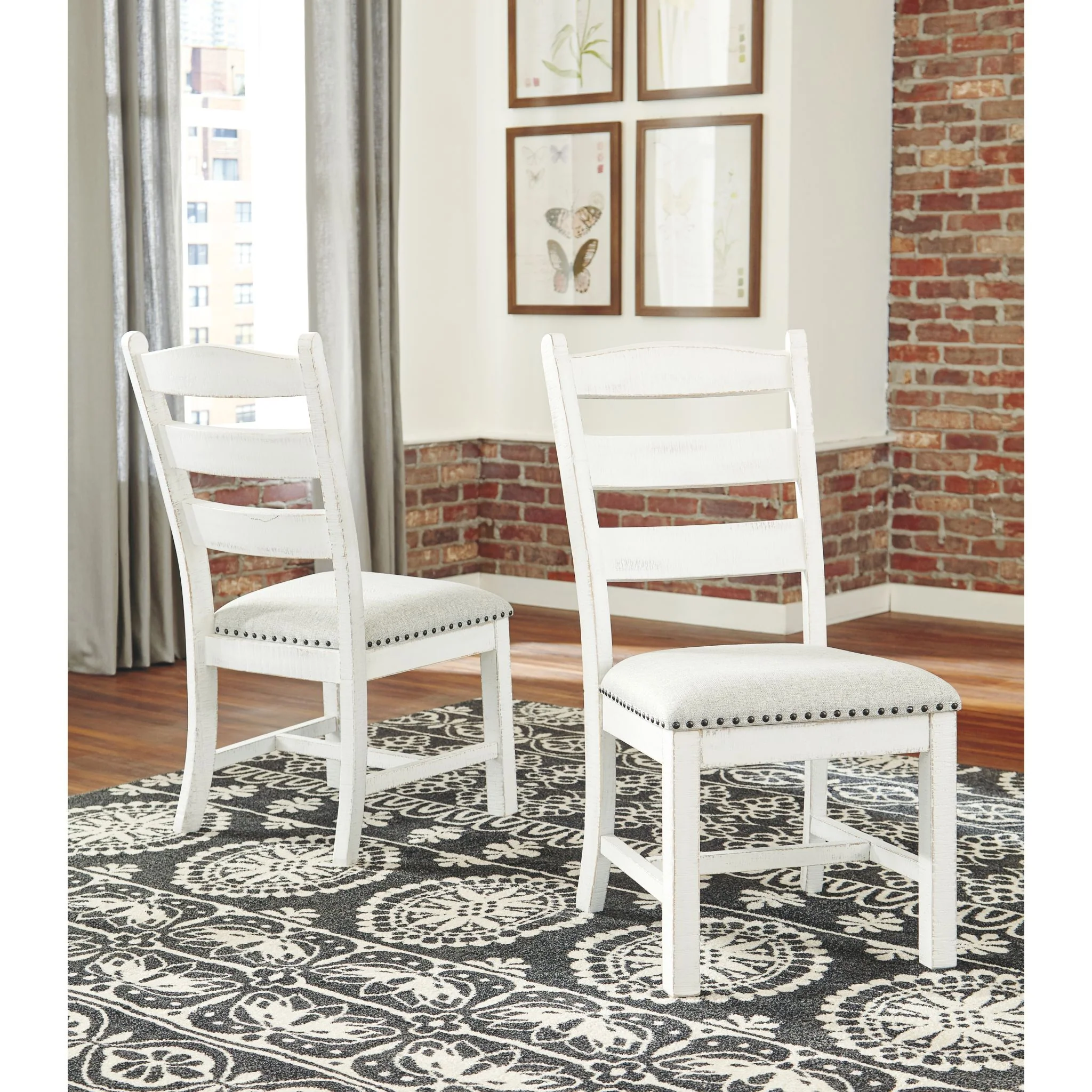 Valebeck Side Chair - Beige-White - (D546-01) - Image 5
